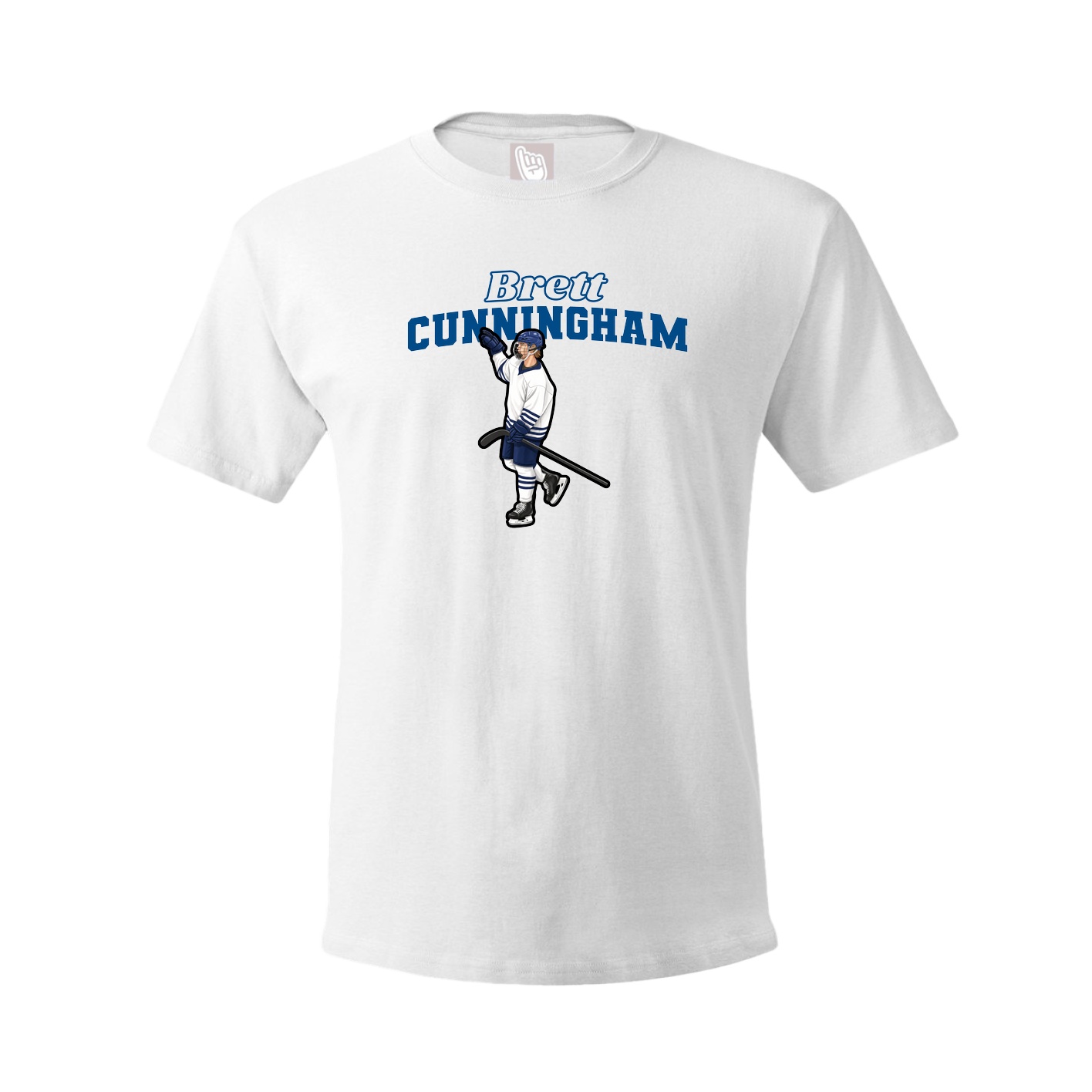 Youth Tee — Name Arch in White
