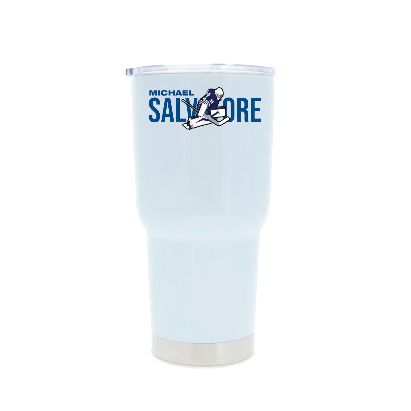 30oz Stainless Steel Tumbler — Player Name in White