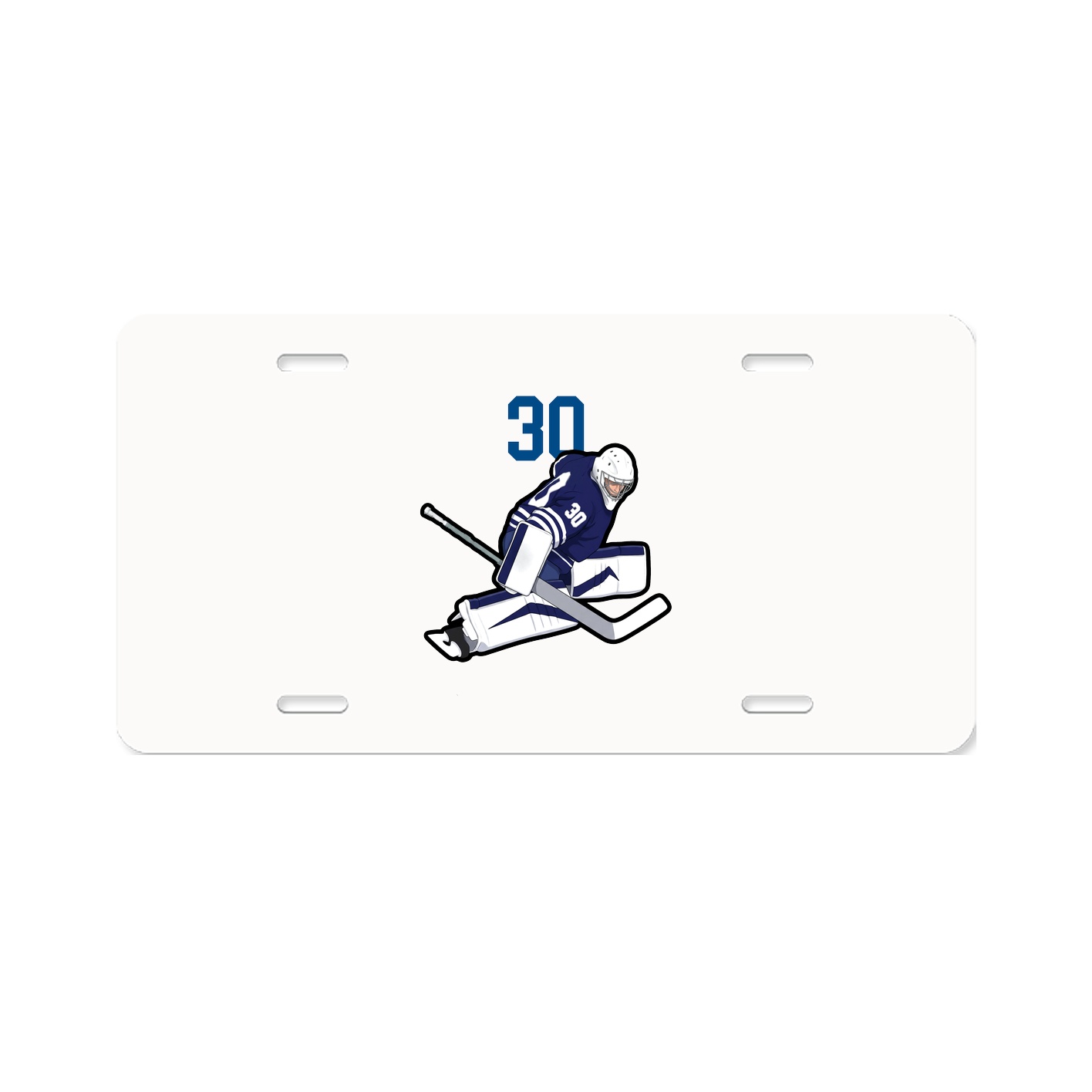 License Plate — Number Top in Classic