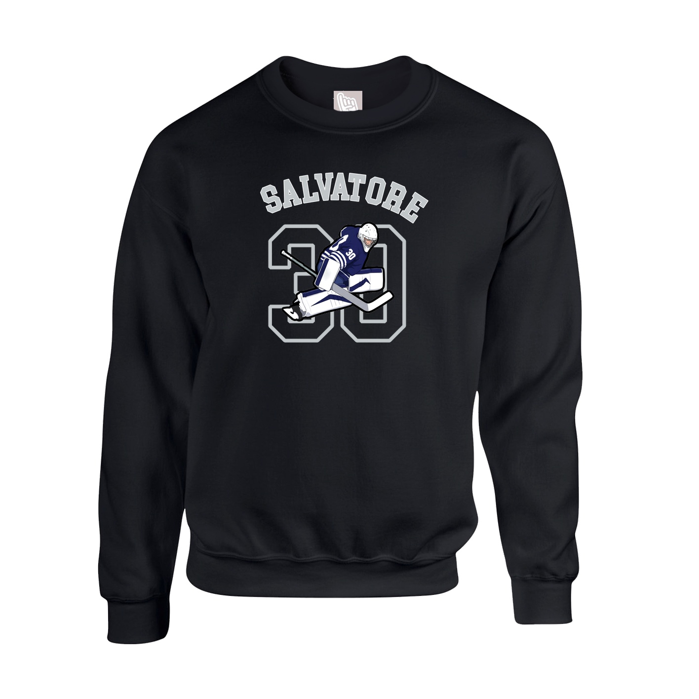 Fleece Crew — Shirsey Arch in Black