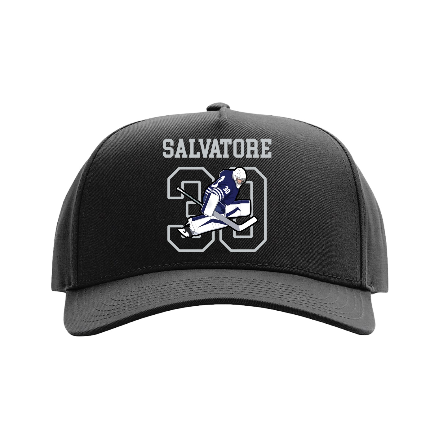Full Fabric Five-Panel Champ Cap — Shirsey in Black