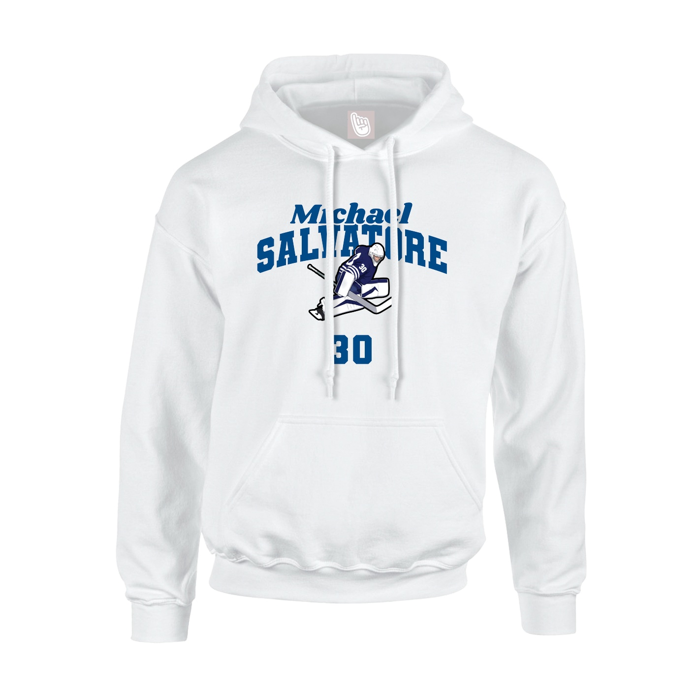 Hoodie — Signature Arch in White