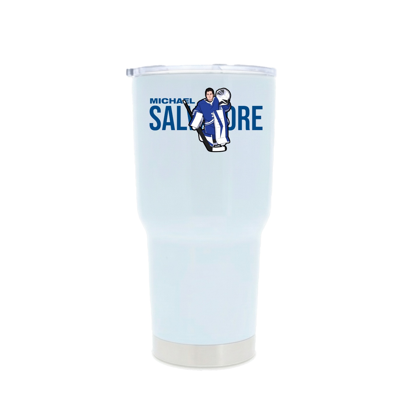 30oz Stainless Steel Tumbler — Player Name in White