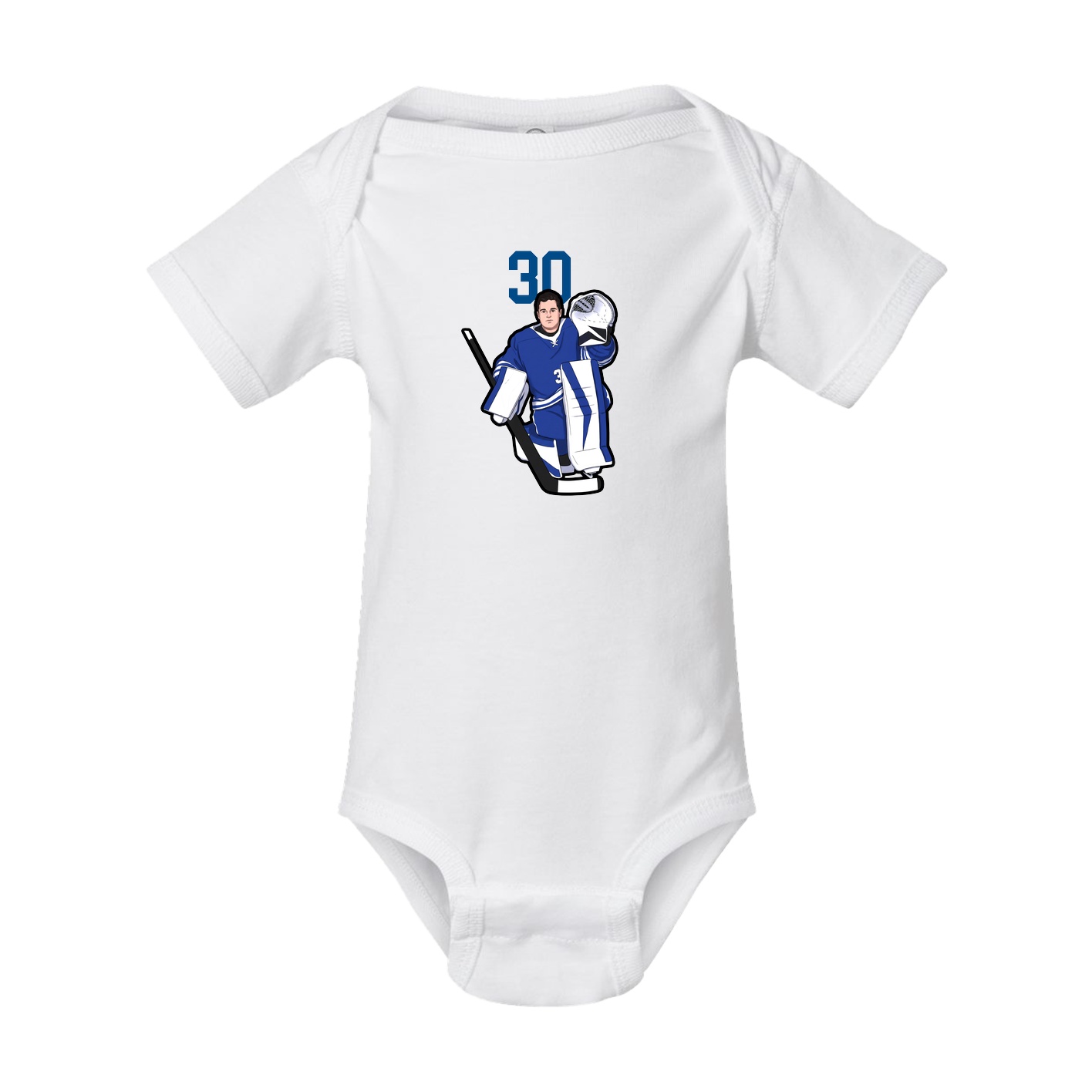 Baby Onesie — Number Top in White