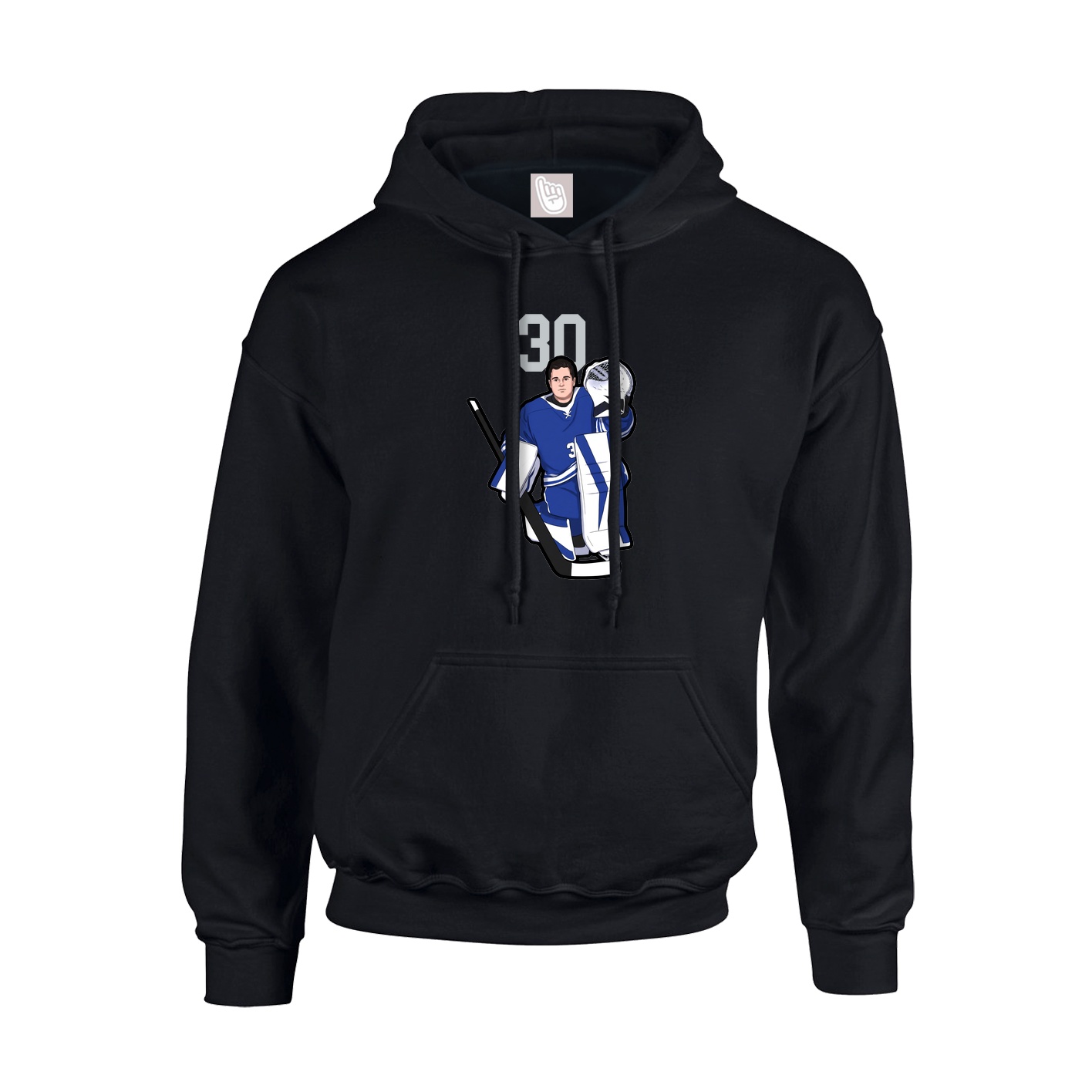 Hoodie — Number Top in Black