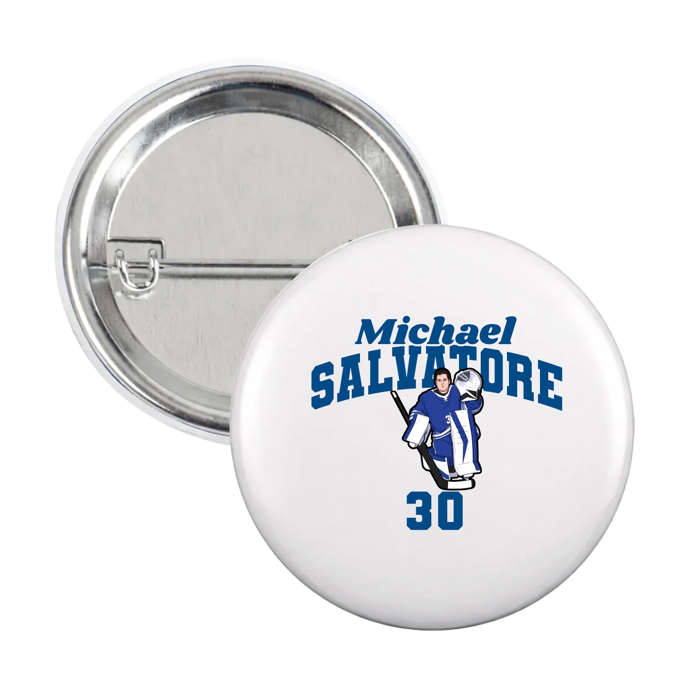 Game Day Button — Signature Arch in White