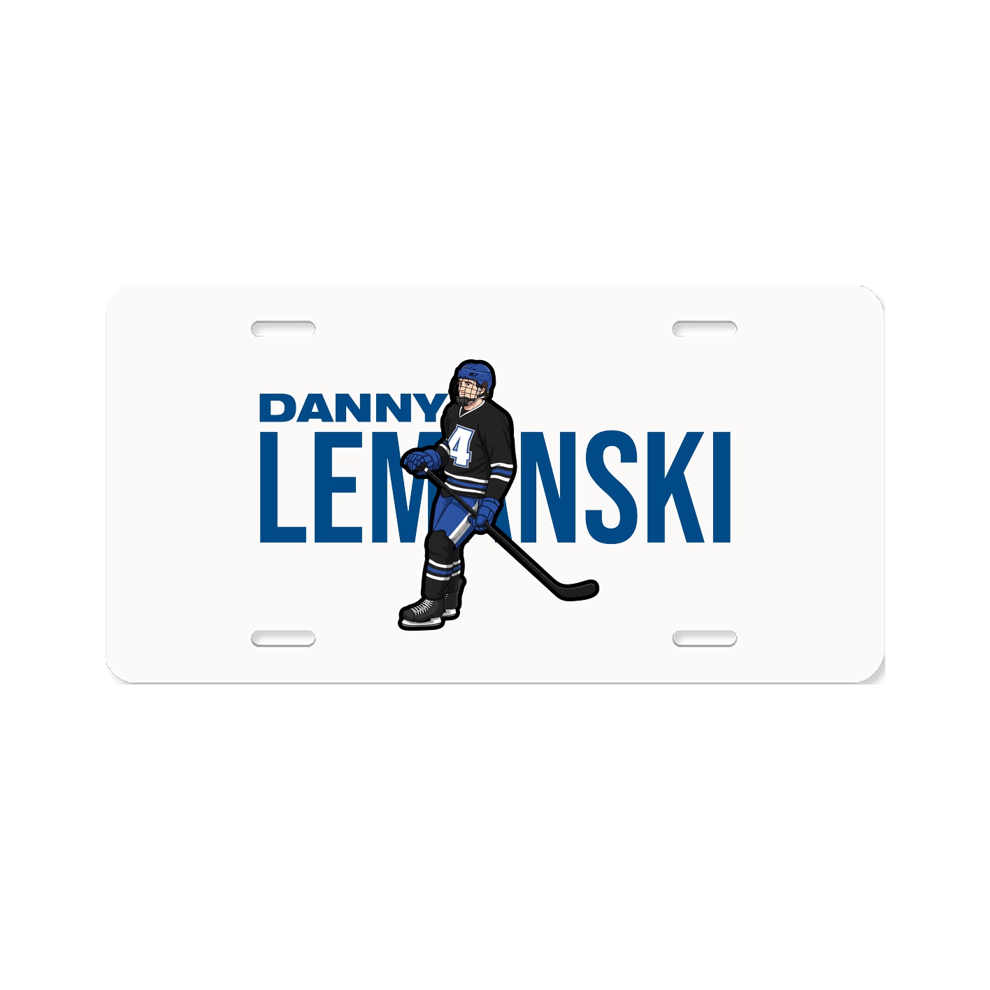 License Plate — Player Name in Classic
