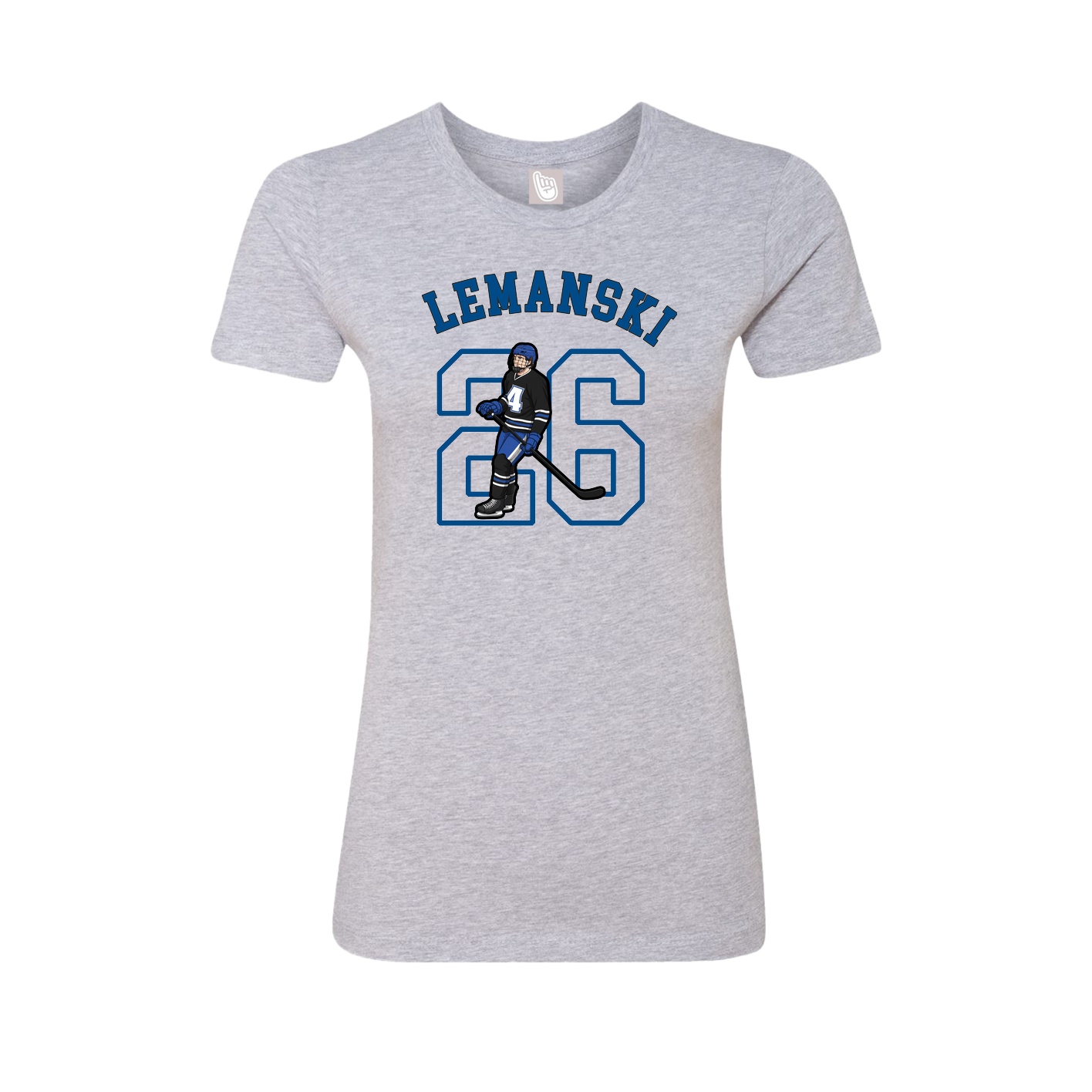 Fitted Women's Tee — Shirsey Arch in Grey
