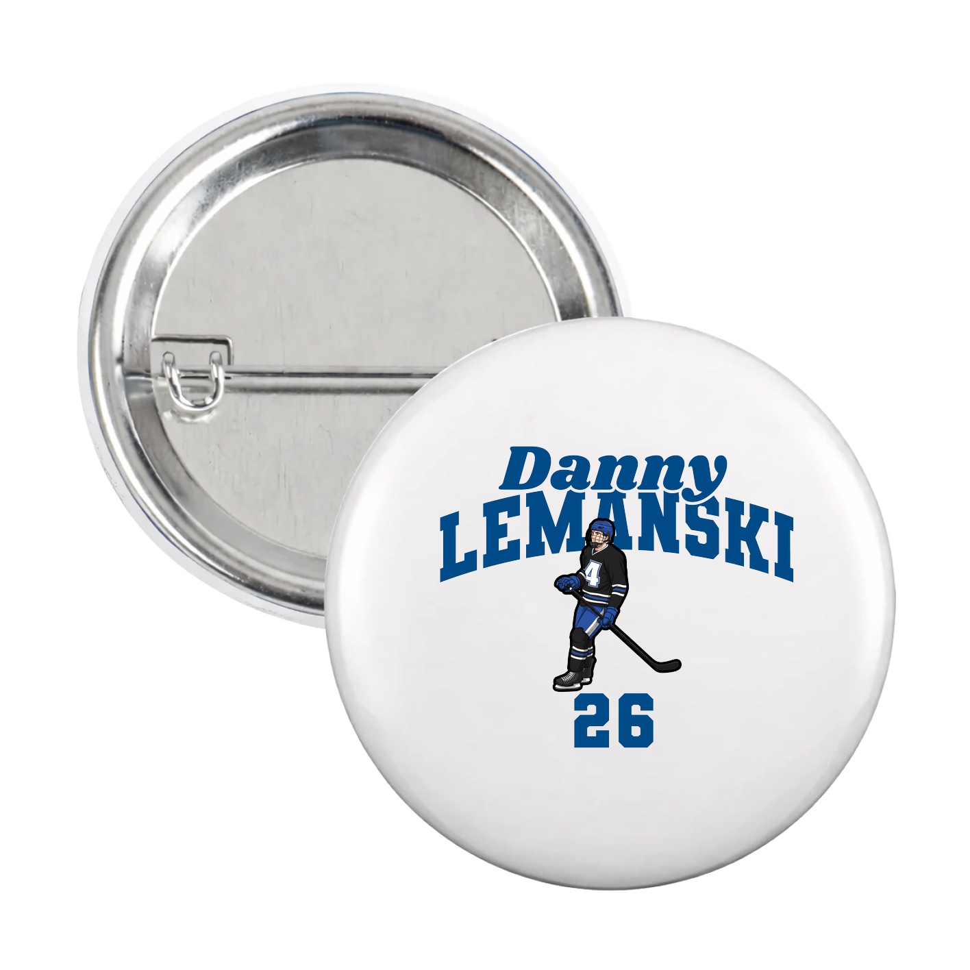 Game Day Button — Signature Arch in White