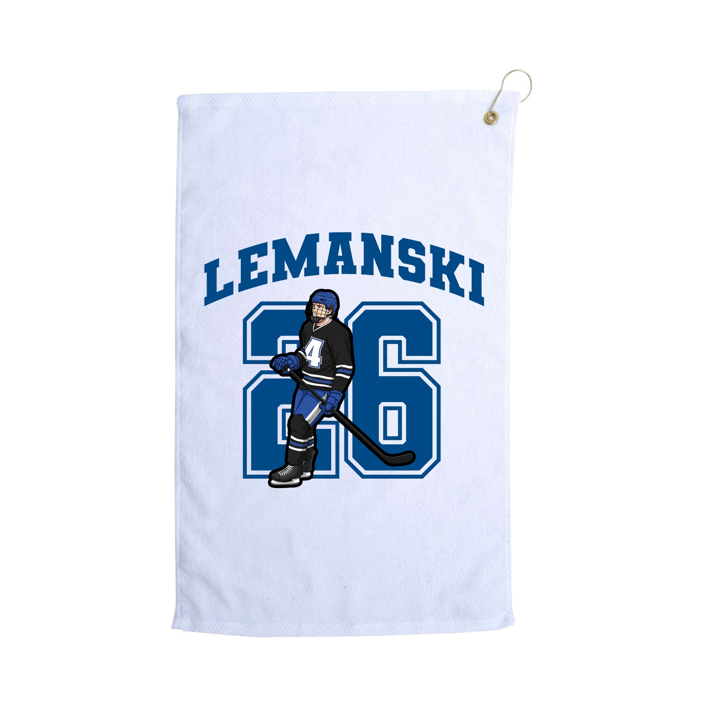 Golf Towel — Number in White