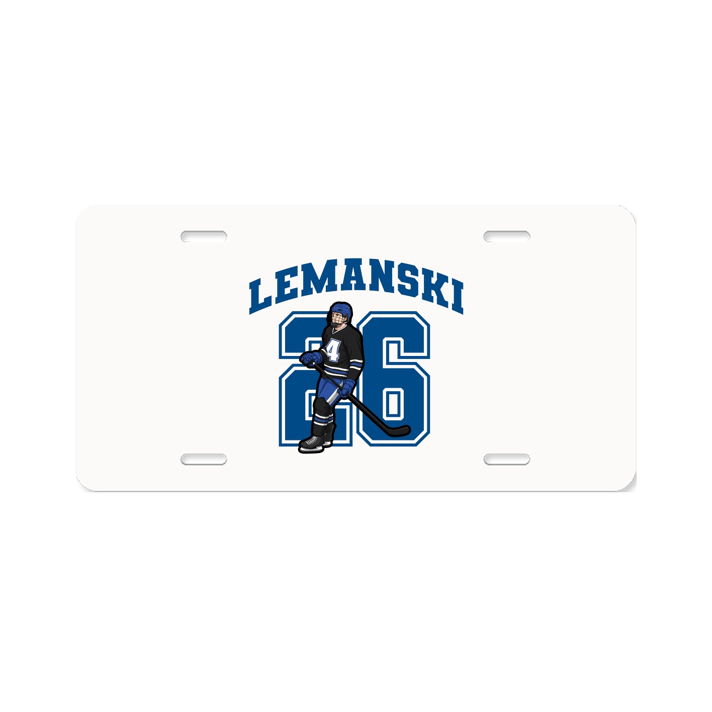 License Plate — Number in Classic