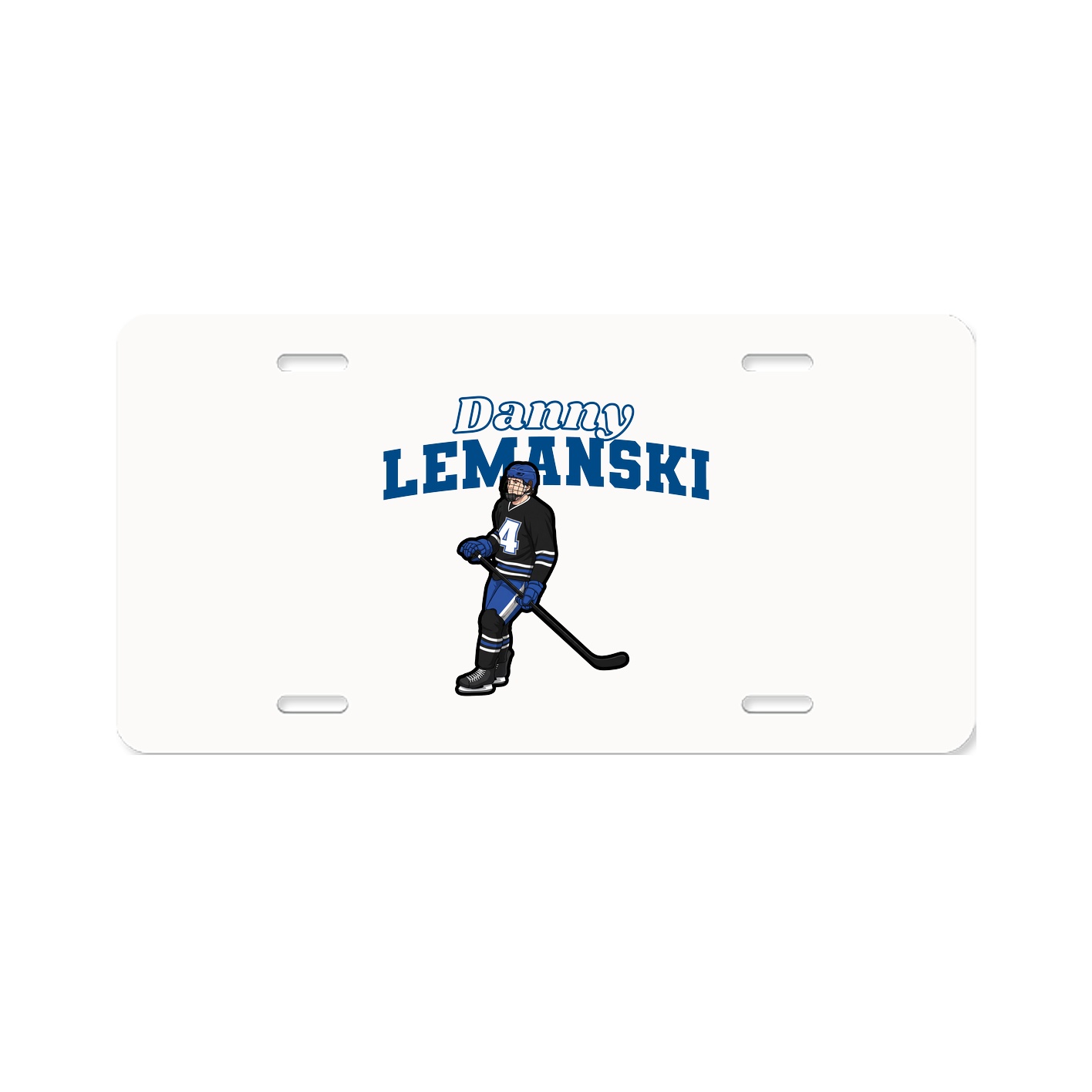 License Plate — Name Arch in Classic