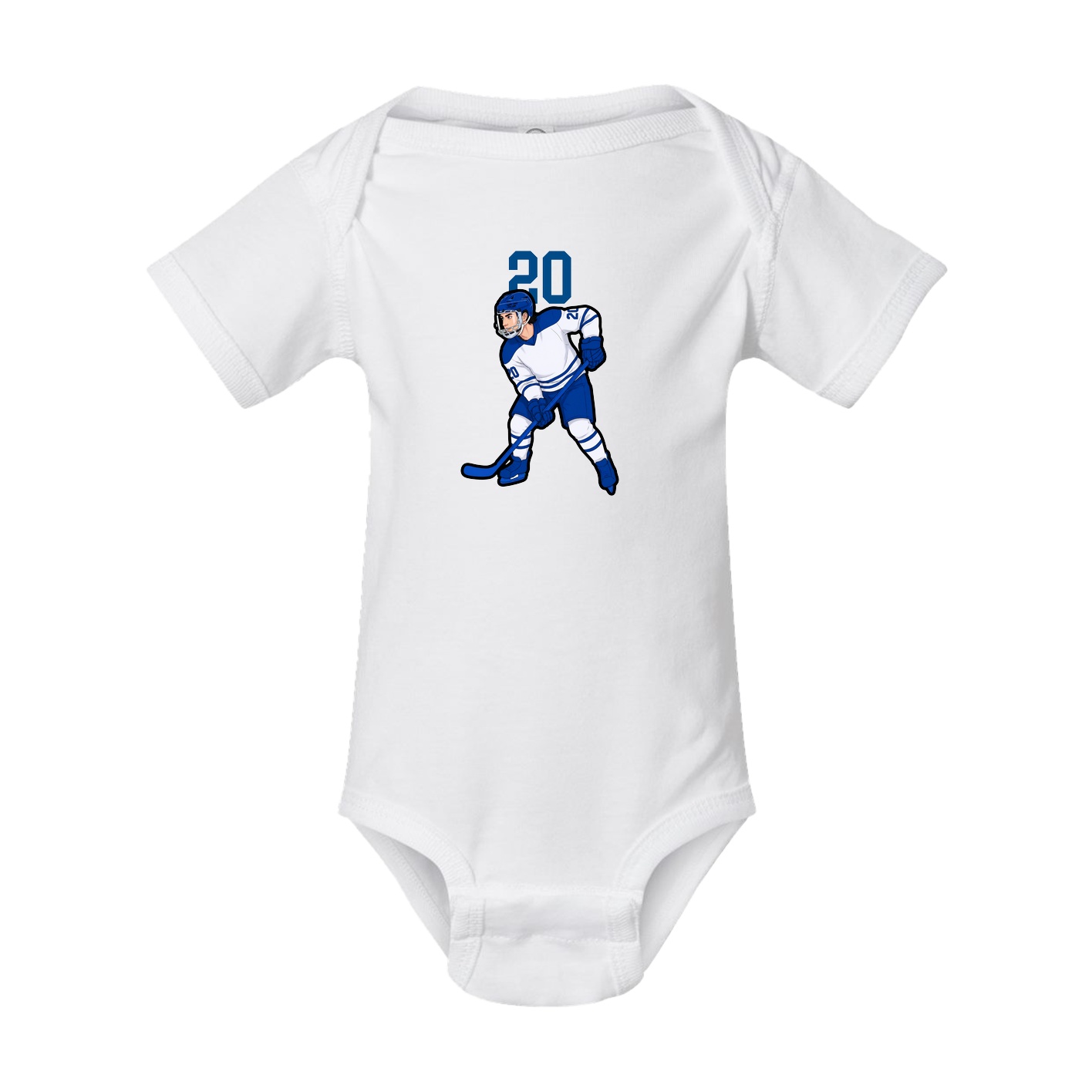 Baby Onesie — Number Top in White