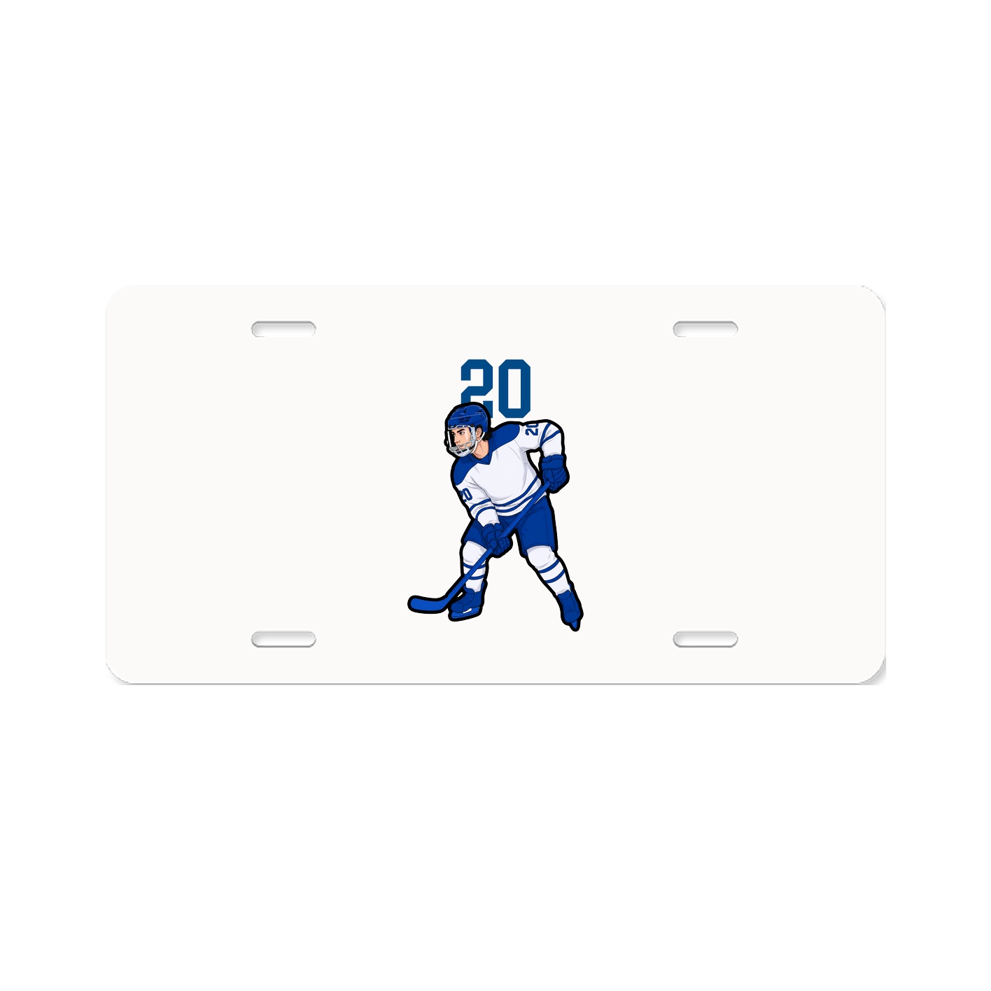 License Plate — Number Top in Classic