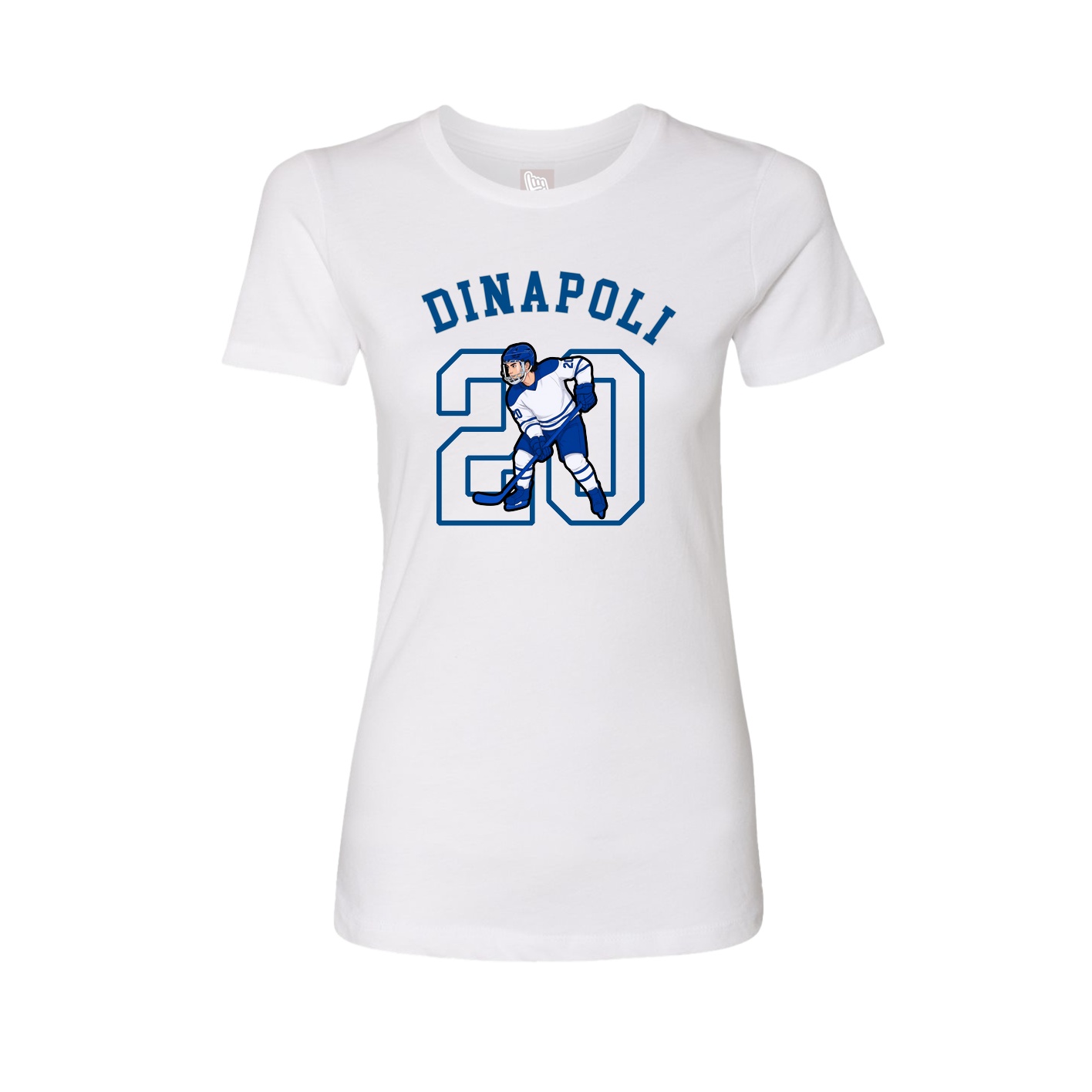 Fitted Women's Tee — Shirsey Arch in White