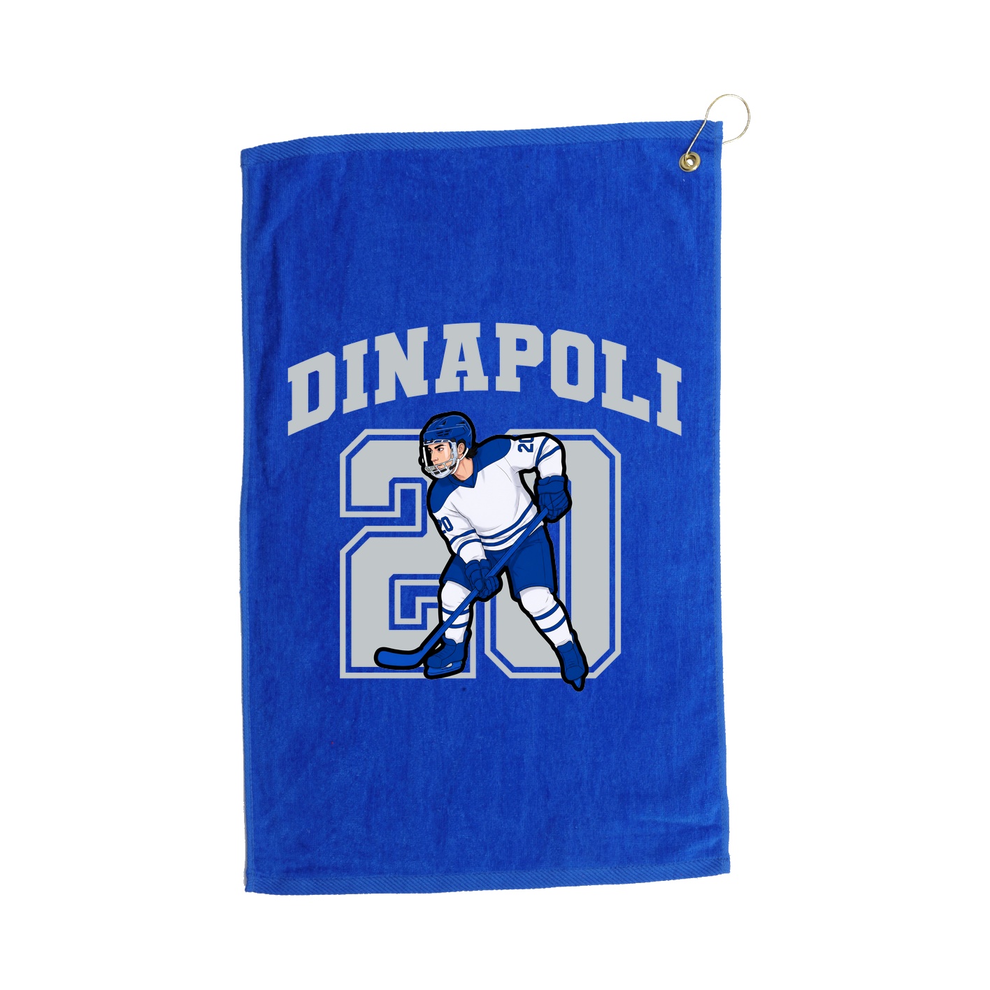 Golf Towel — Number in Royal