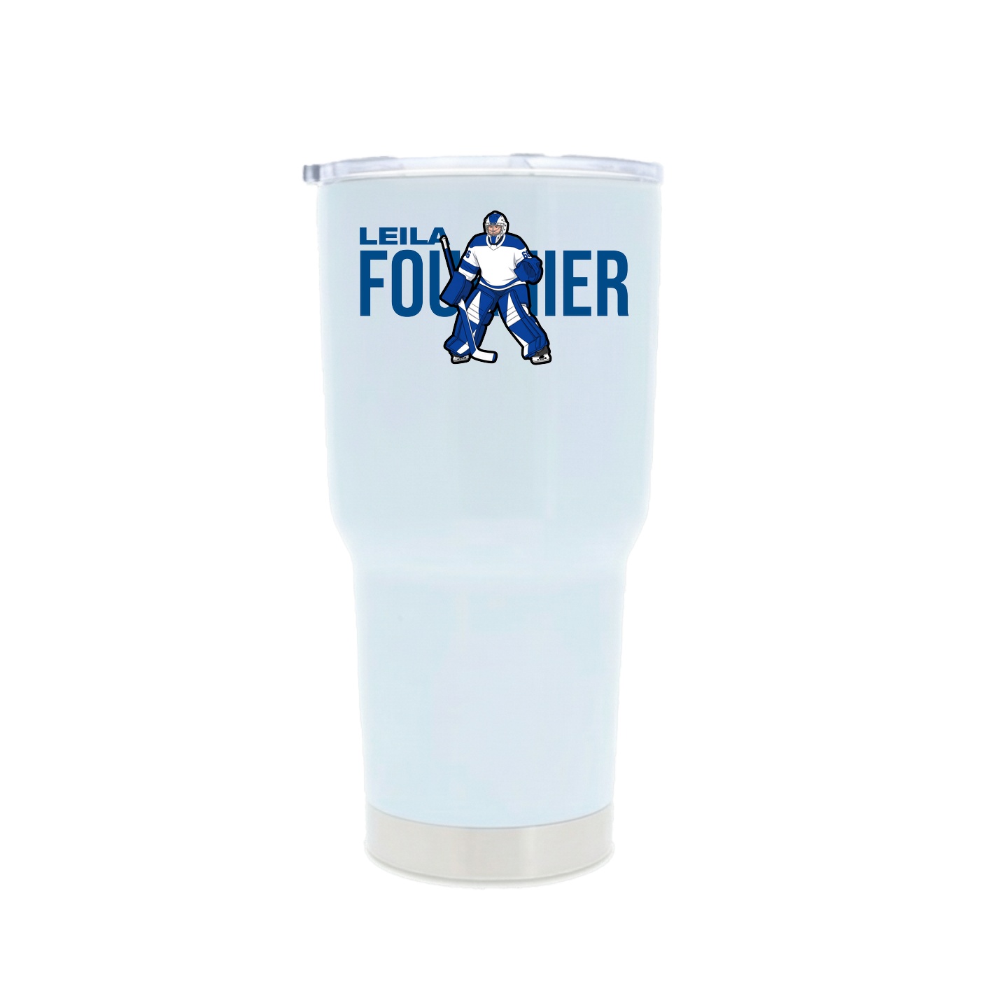 30oz Stainless Steel Tumbler — Player Name in White