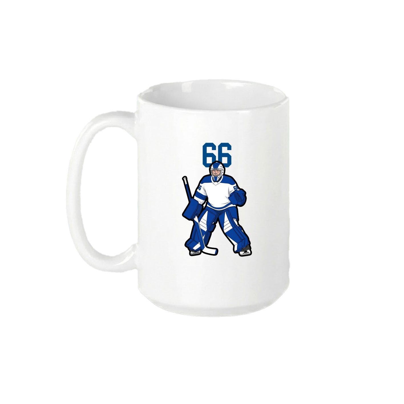 15oz Coffee Mug — Number Top in White
