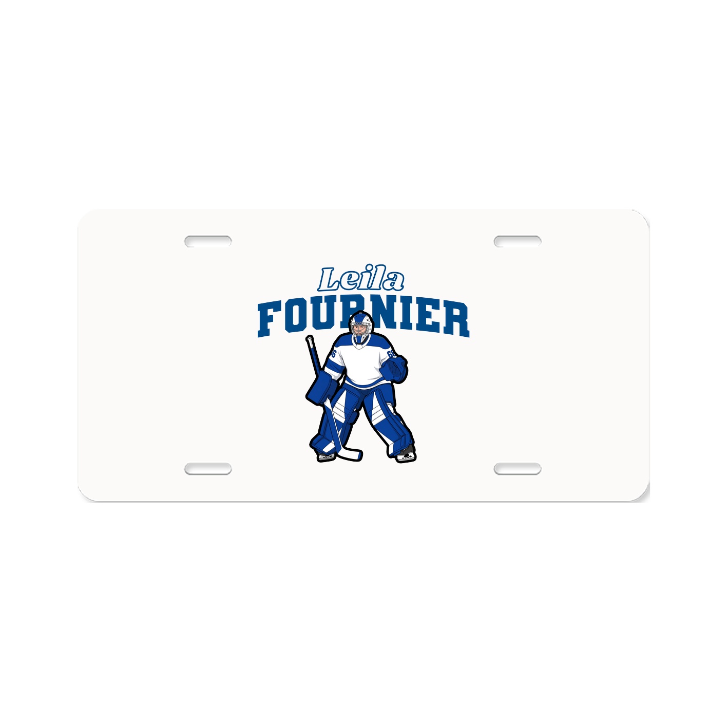 License Plate — Name Arch in Classic