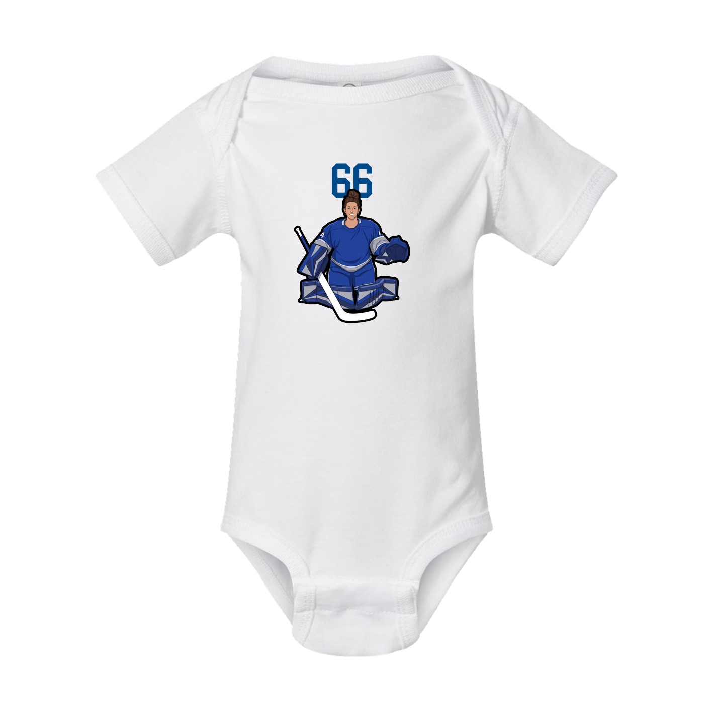 Baby Onesie — Number Top in White