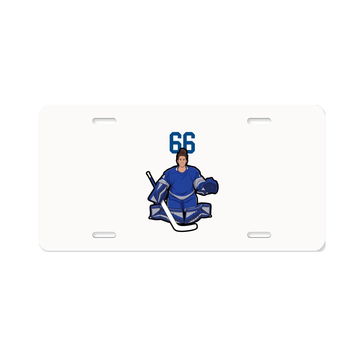 License Plate — Number Top in Classic