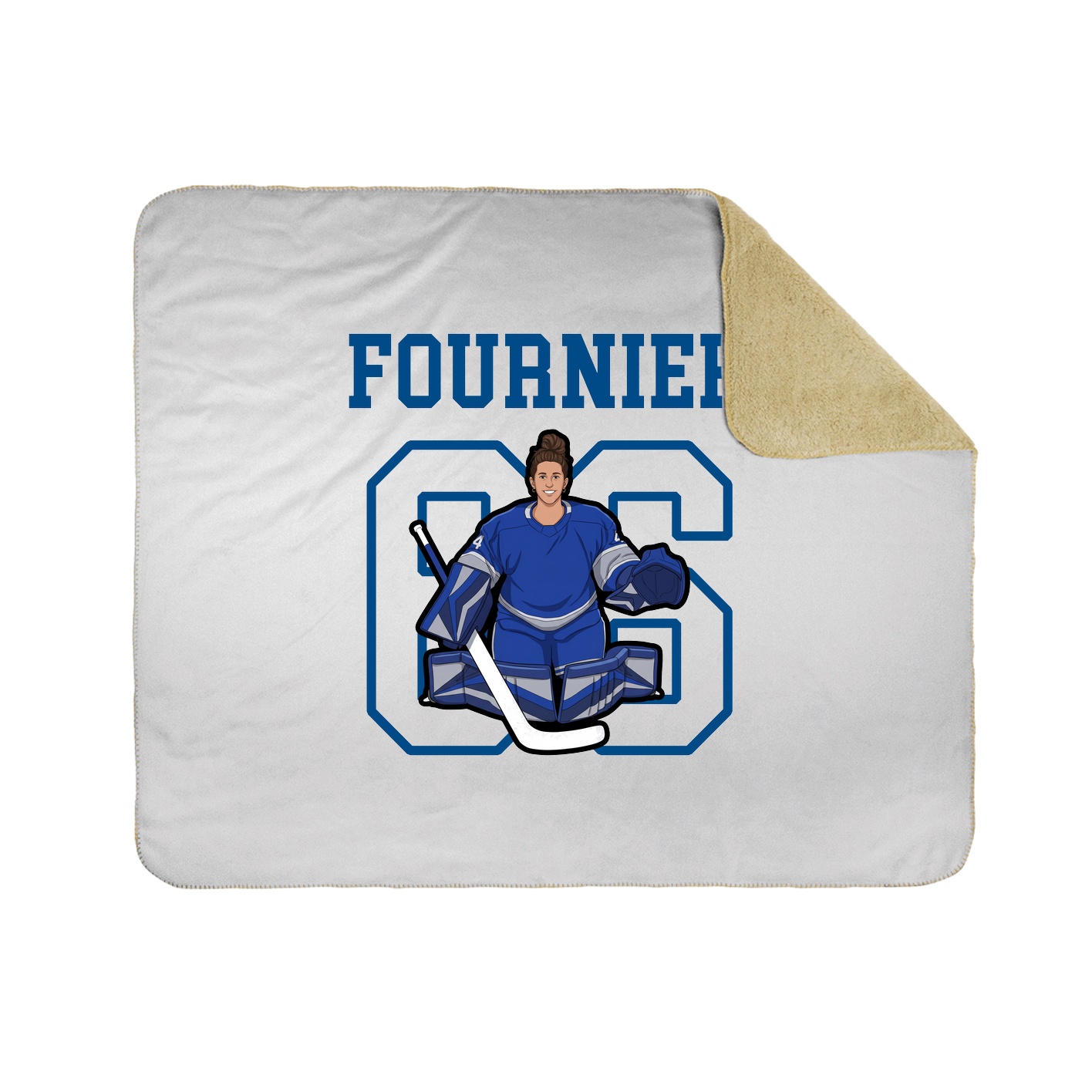 Throw Blanket — Shirsey in White
