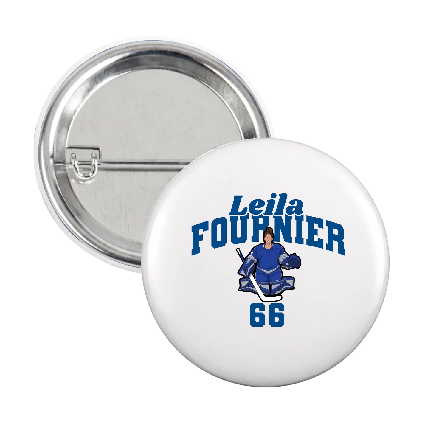 Game Day Button — Signature Arch in White
