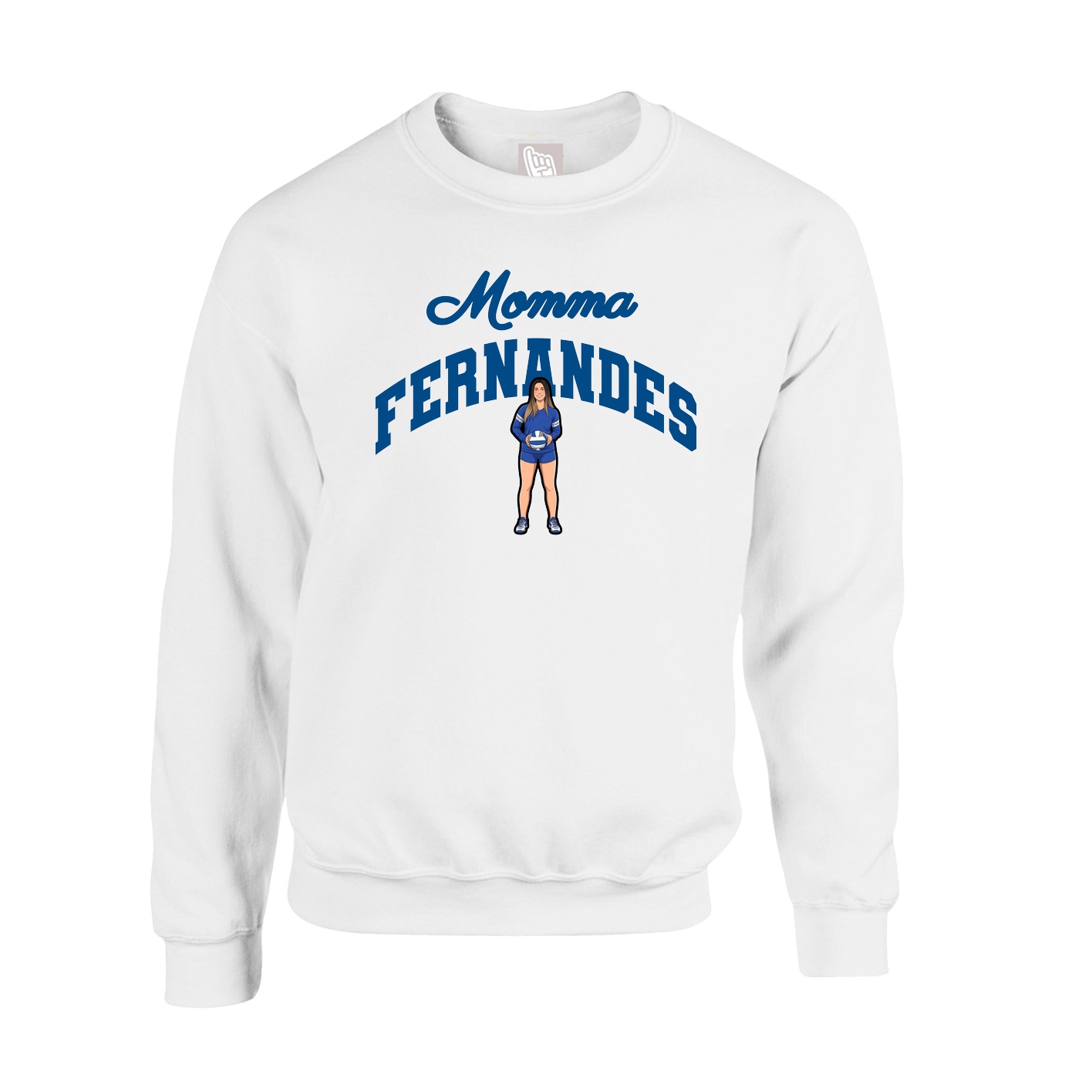 Fleece Crew — Mothers Day Arch in White