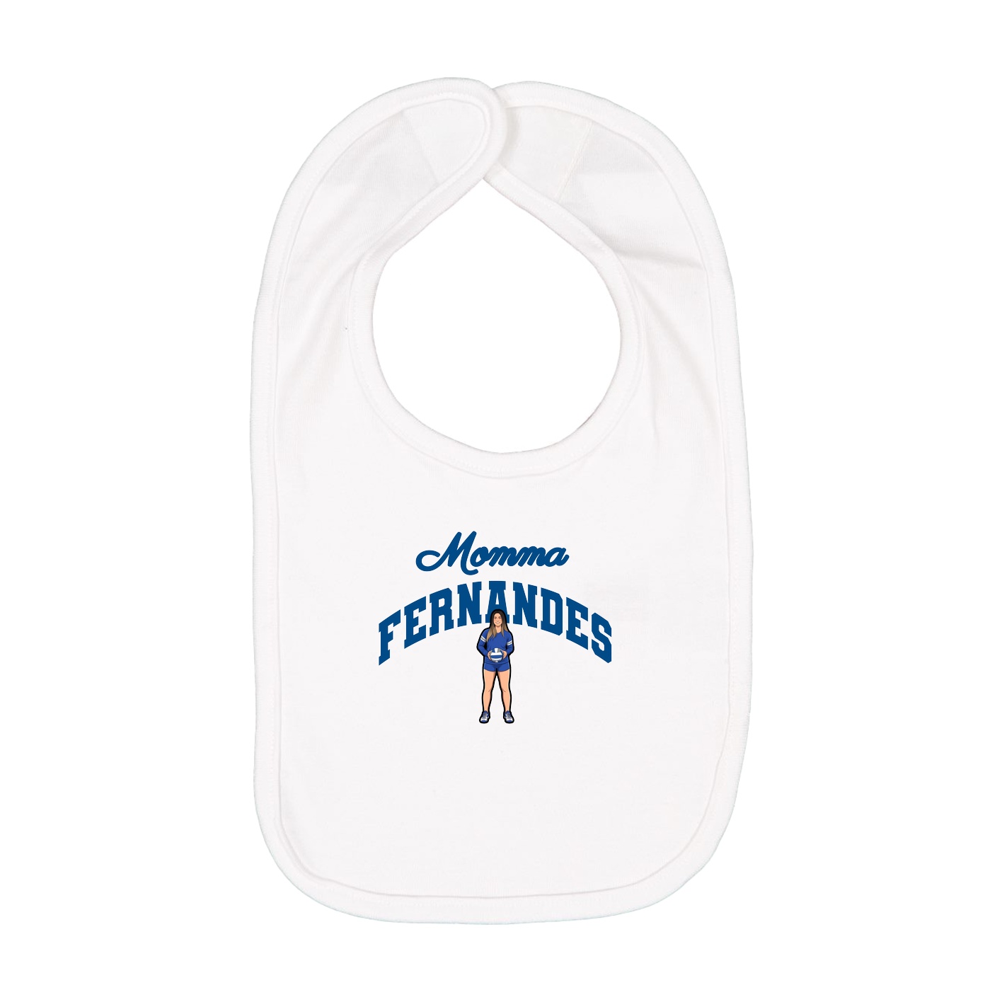 Infant Bib — Mothers Day Arch in White
