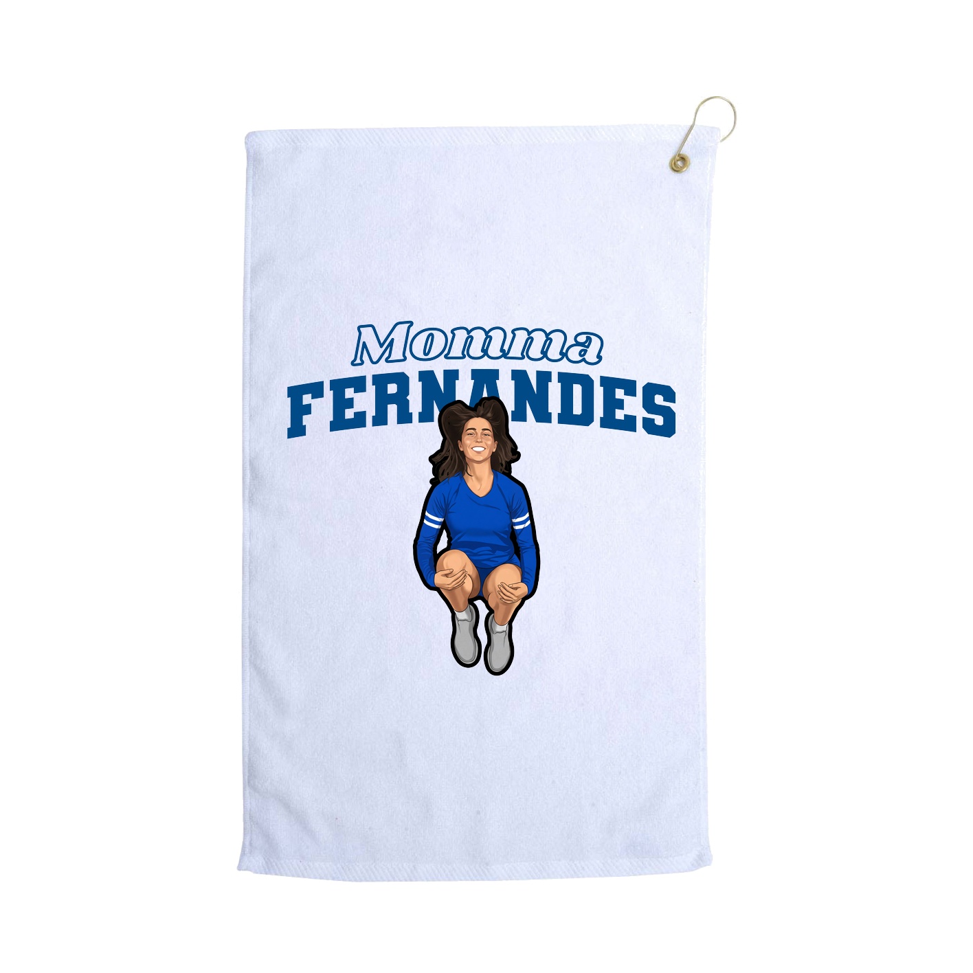 Golf Towel — Mothers Day Block in White