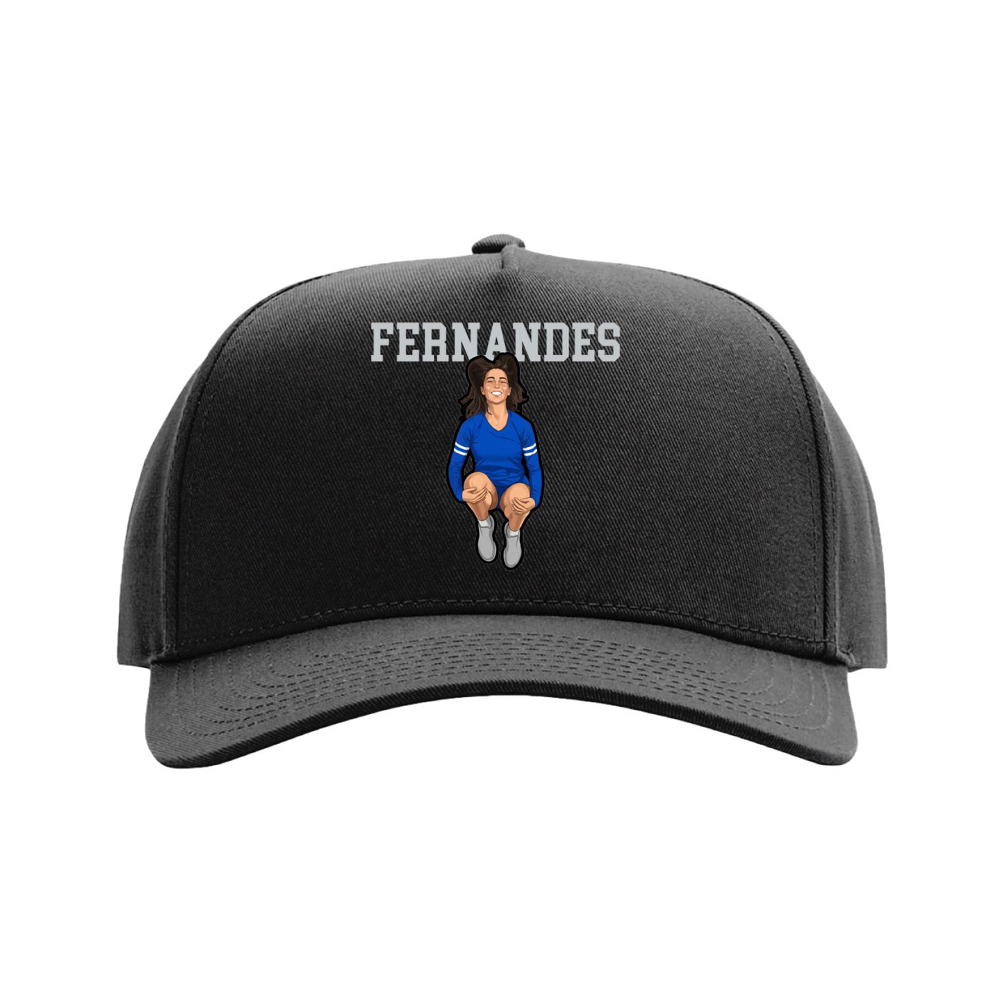 Full Fabric Five-Panel Champ Cap — Shirsey in Black