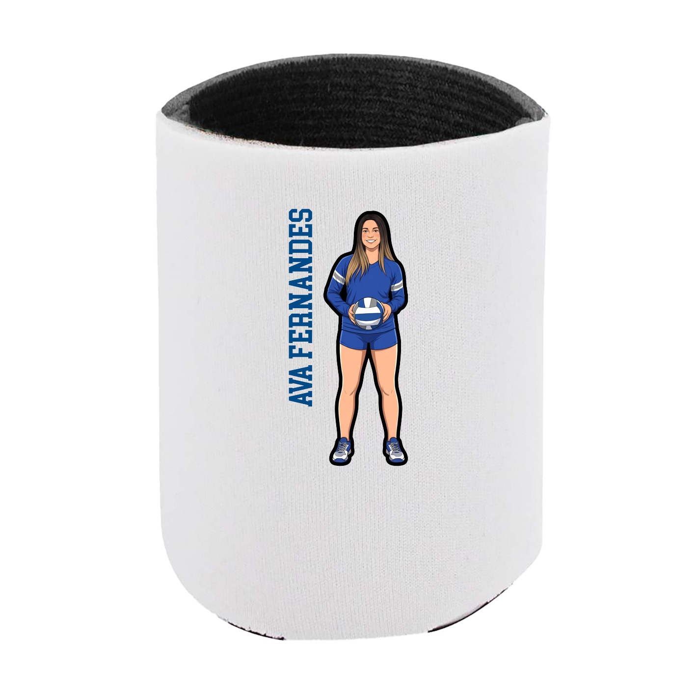 Can Holder — Name Vertical in White