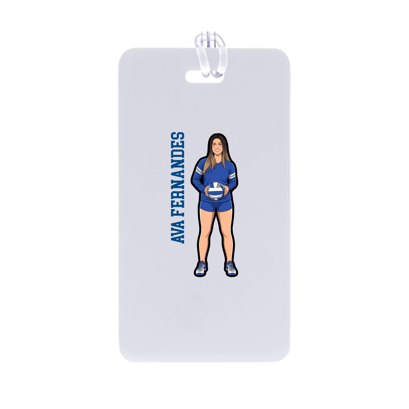 Bag Tag — Name Vertical in Classic
