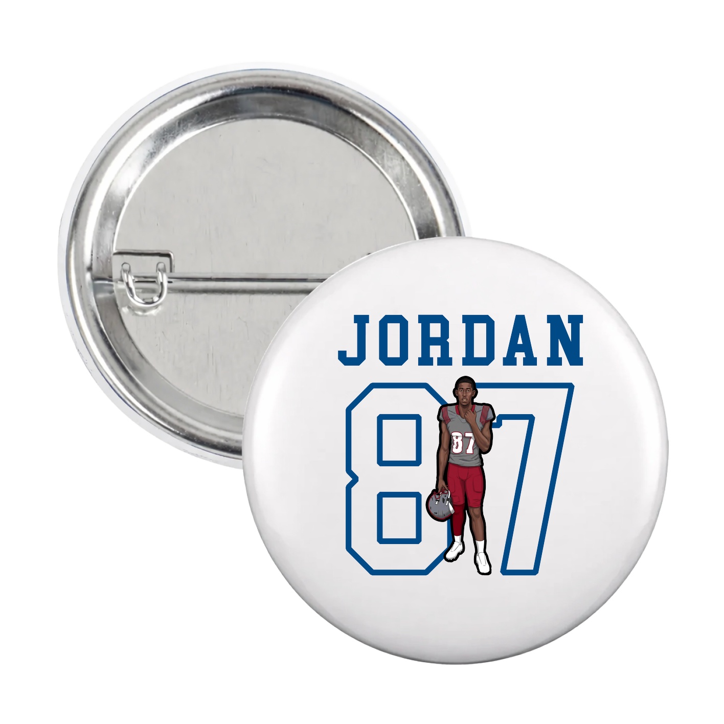 Game Day Button — Shirsey in White