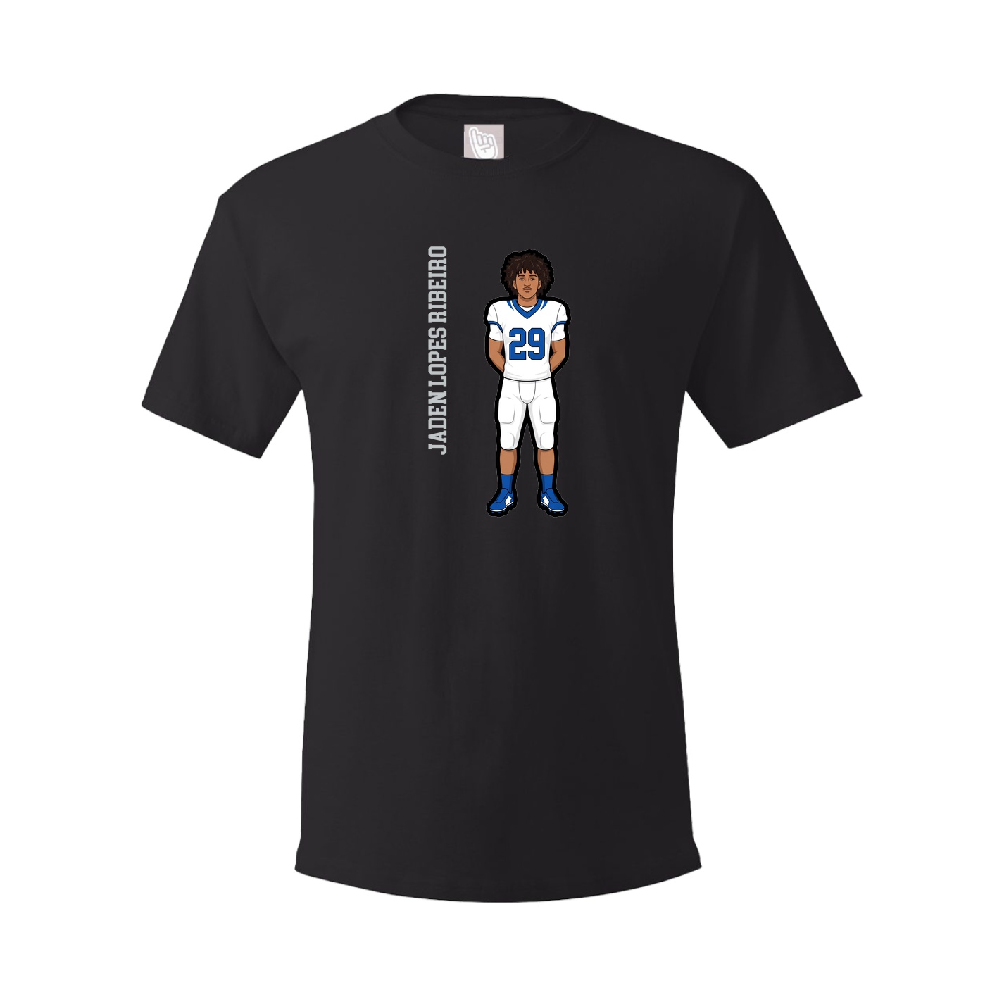 Tee — Name Vertical in Black