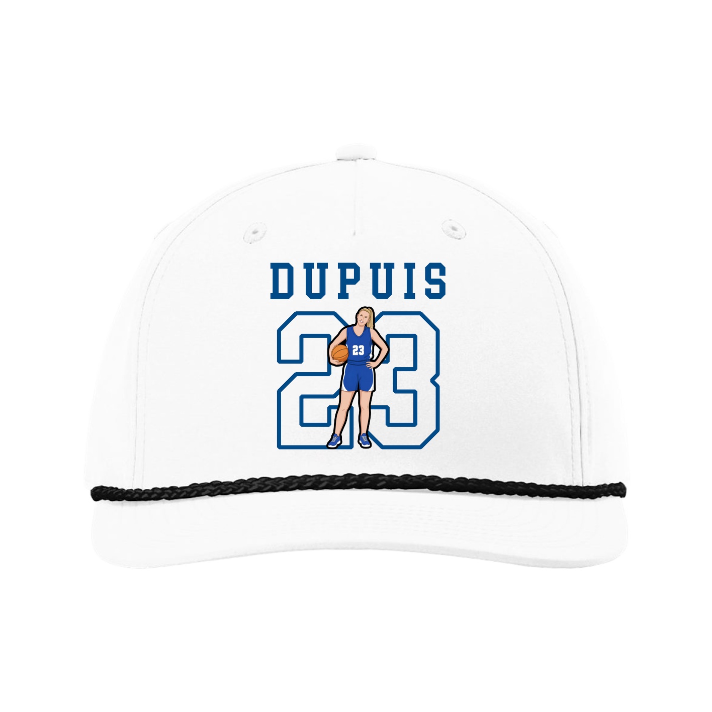 Five-Panel Classic Rope Cap — Shirsey in White