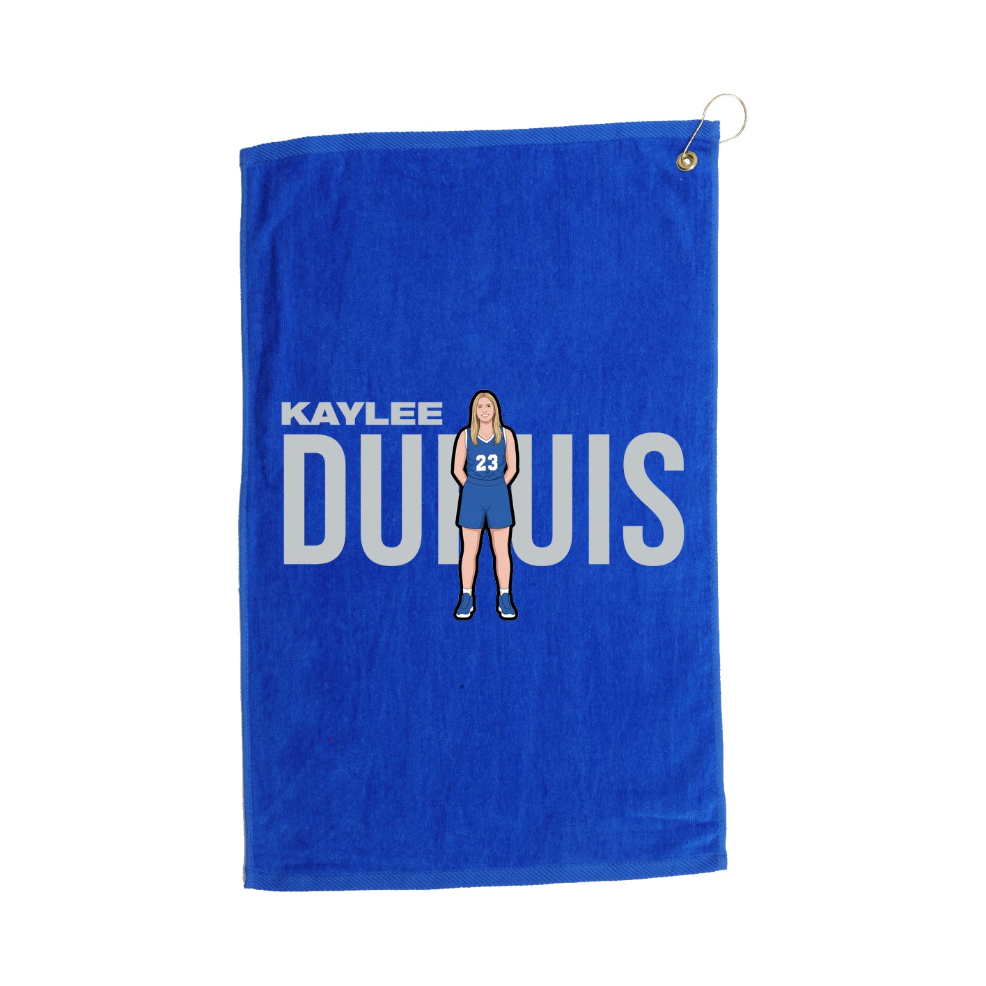 Golf Towel — Player Name in Royal