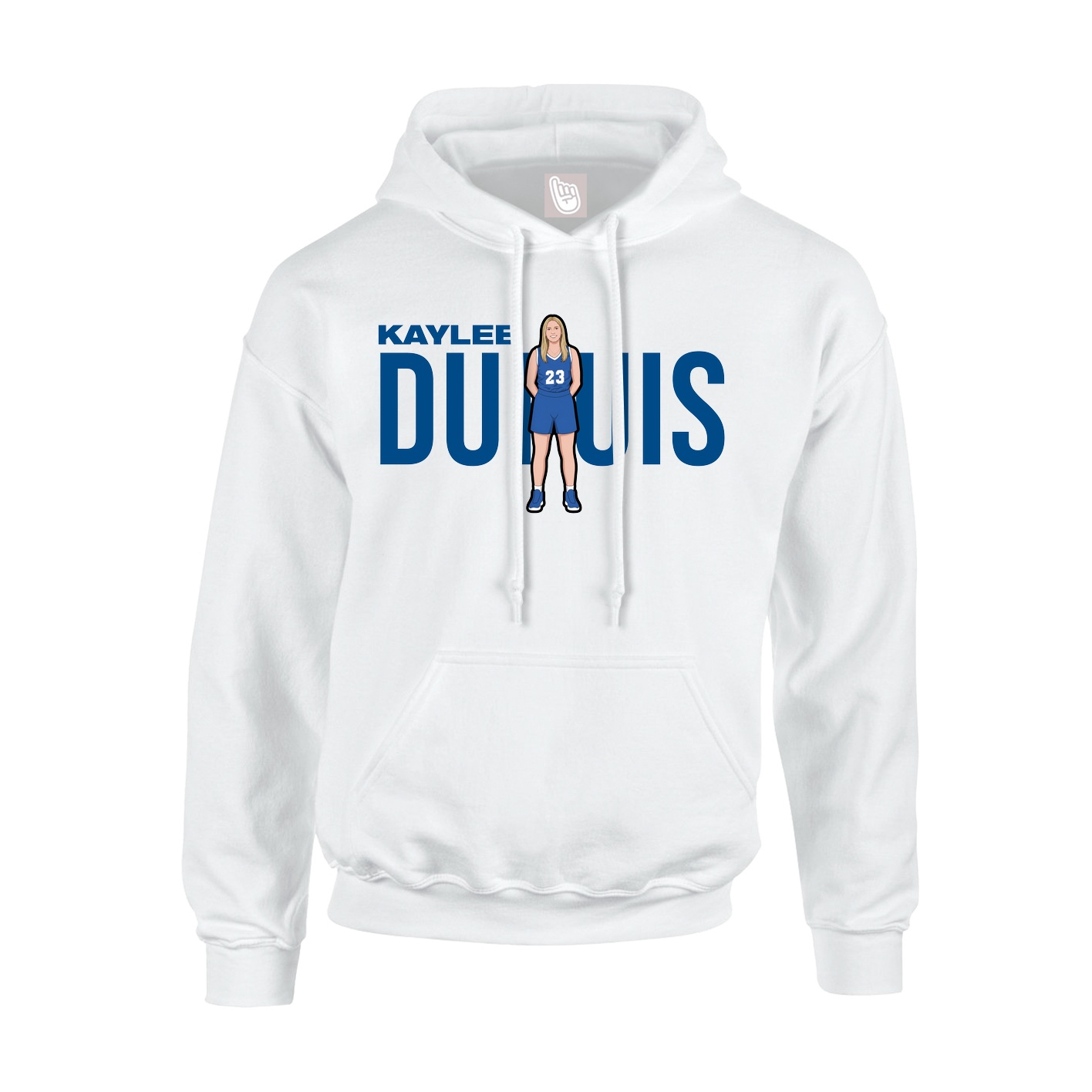 Youth Hoodie — Player Name in White