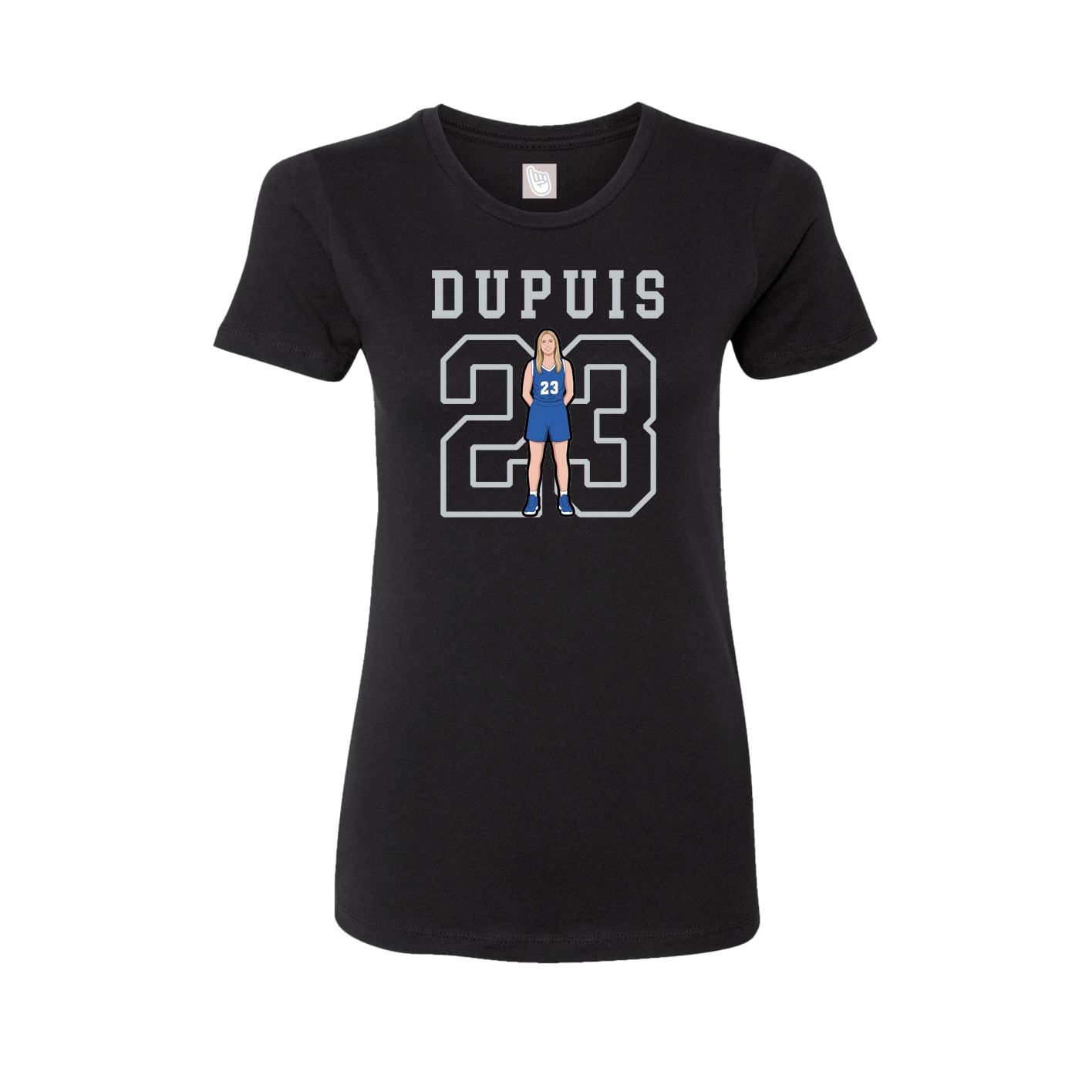 Fitted Women's Tee — Shirsey in Black