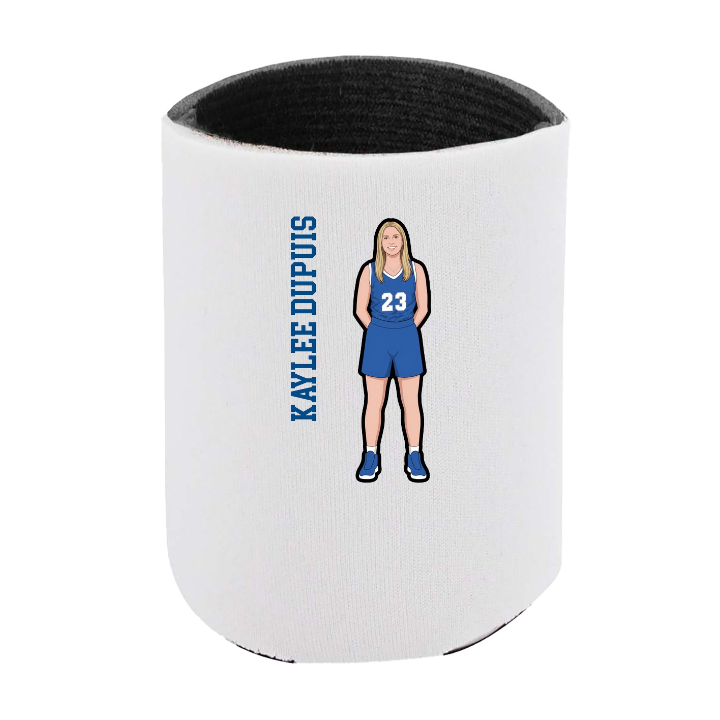 Can Holder — Name Vertical in White