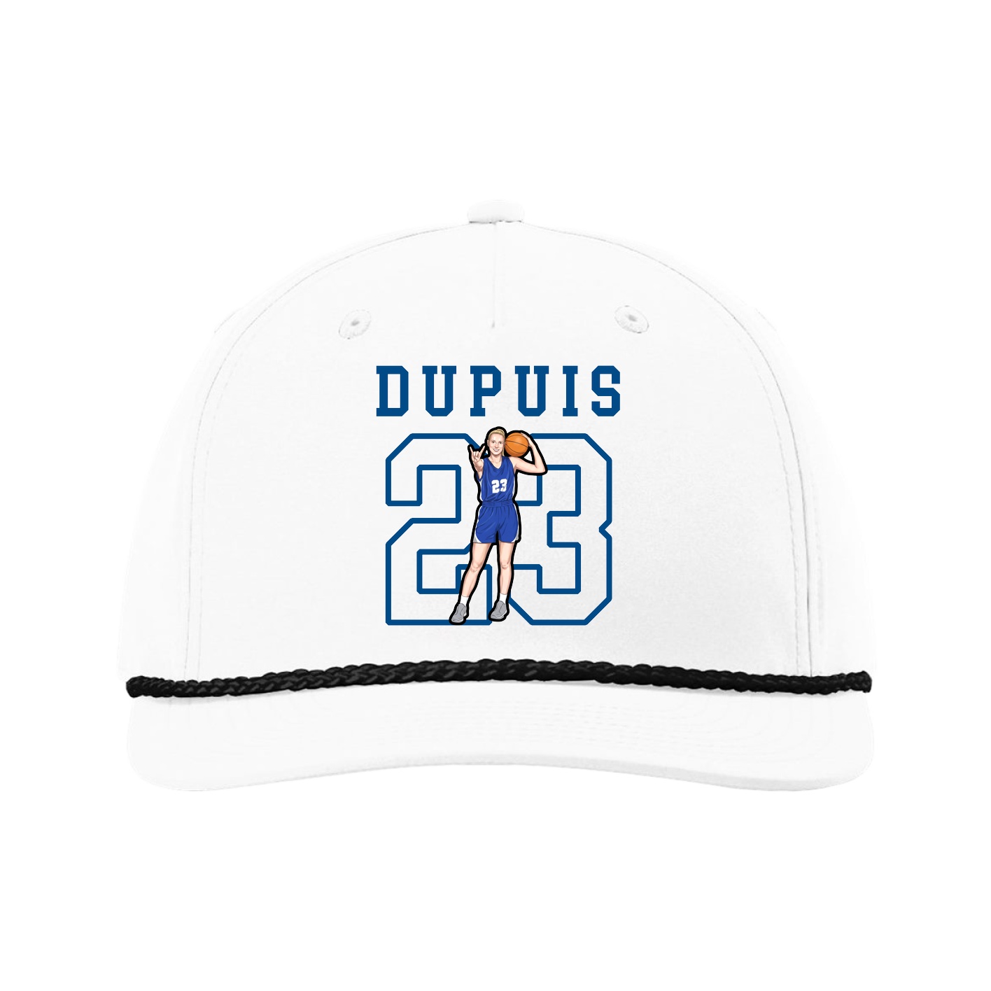 Five-Panel Classic Rope Cap — Shirsey in White