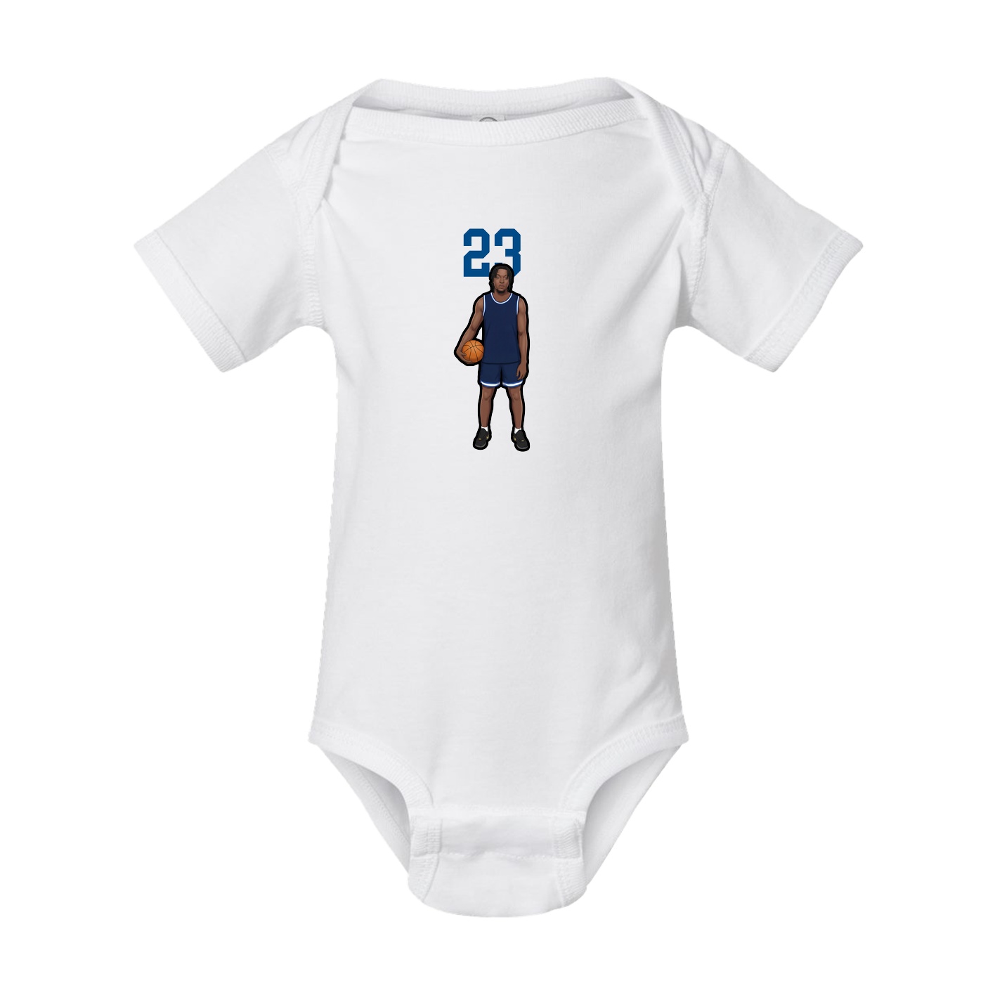 Baby Onesie — Number Top in White