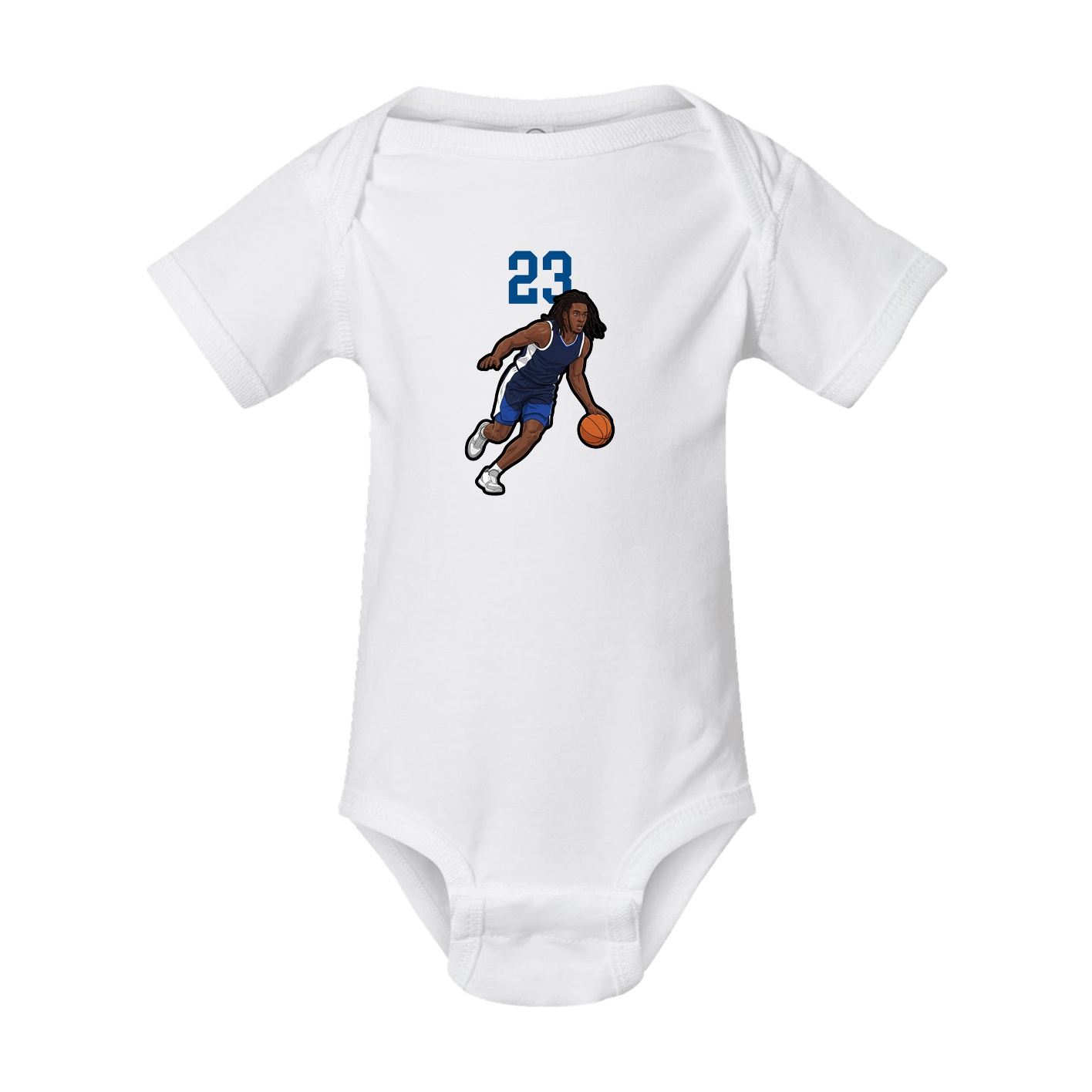 Baby Onesie — Number Top in White