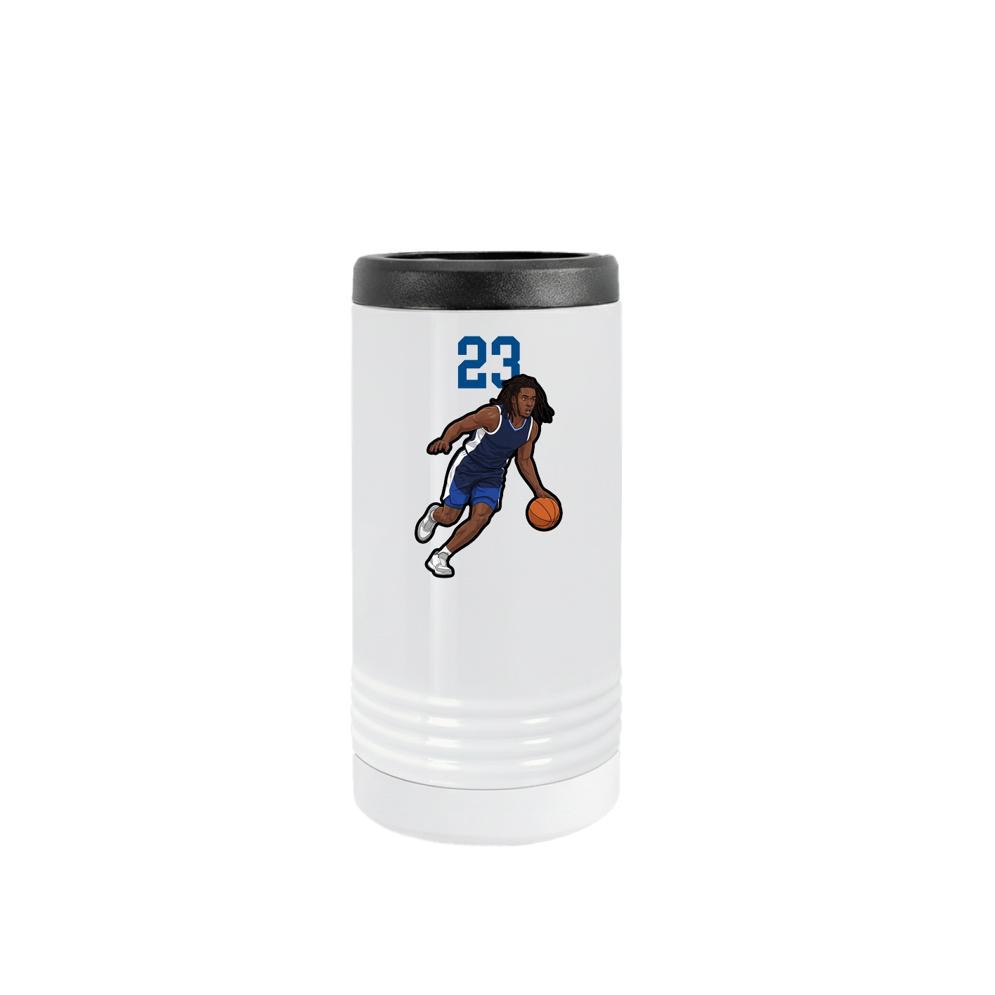 Slim Beverage Holder — Number Top in White