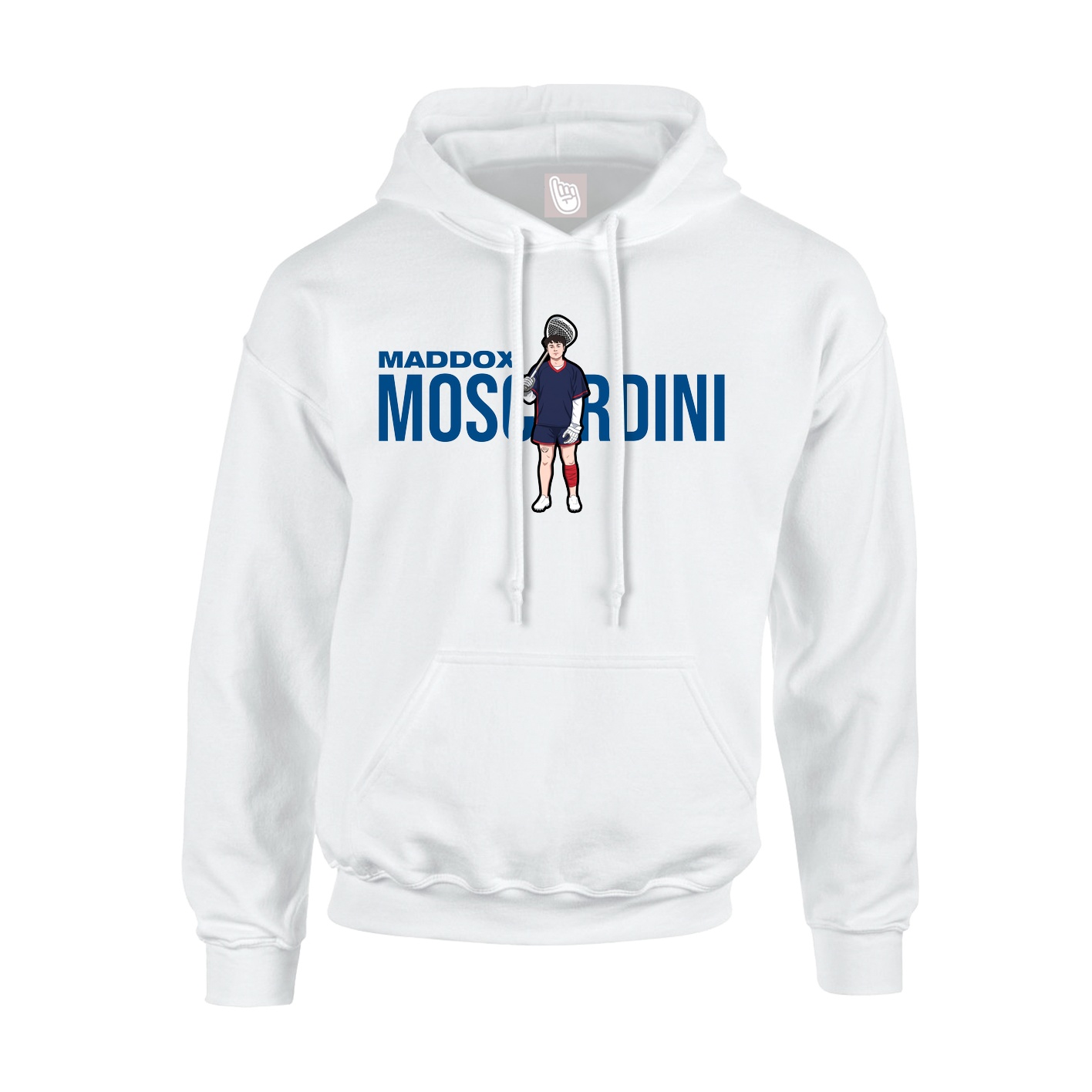 Youth Hoodie — Player Name in White