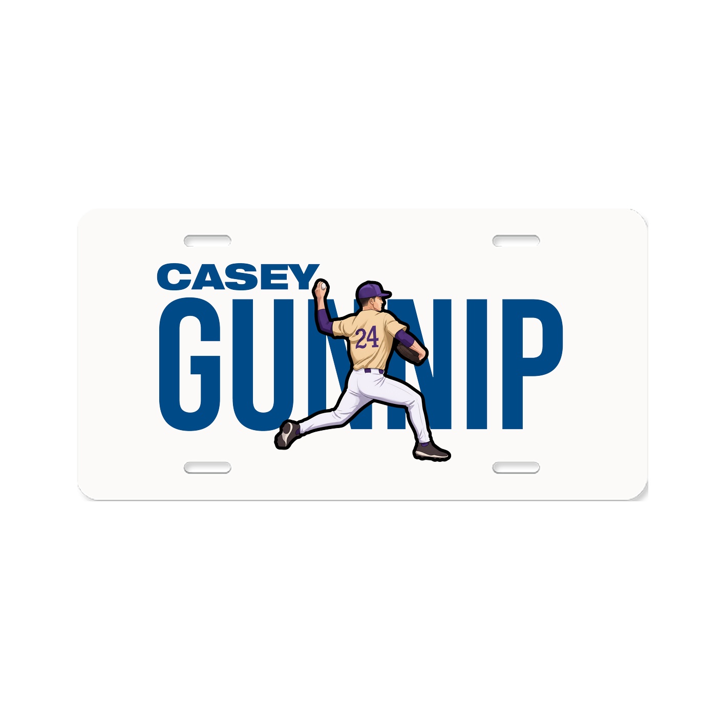 License Plate — Player Name in Classic