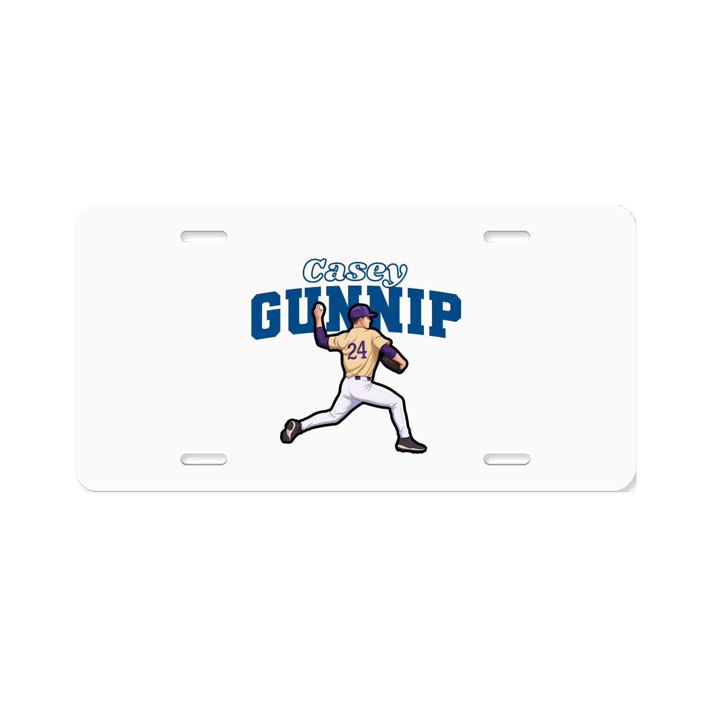 License Plate — Name Arch in Classic