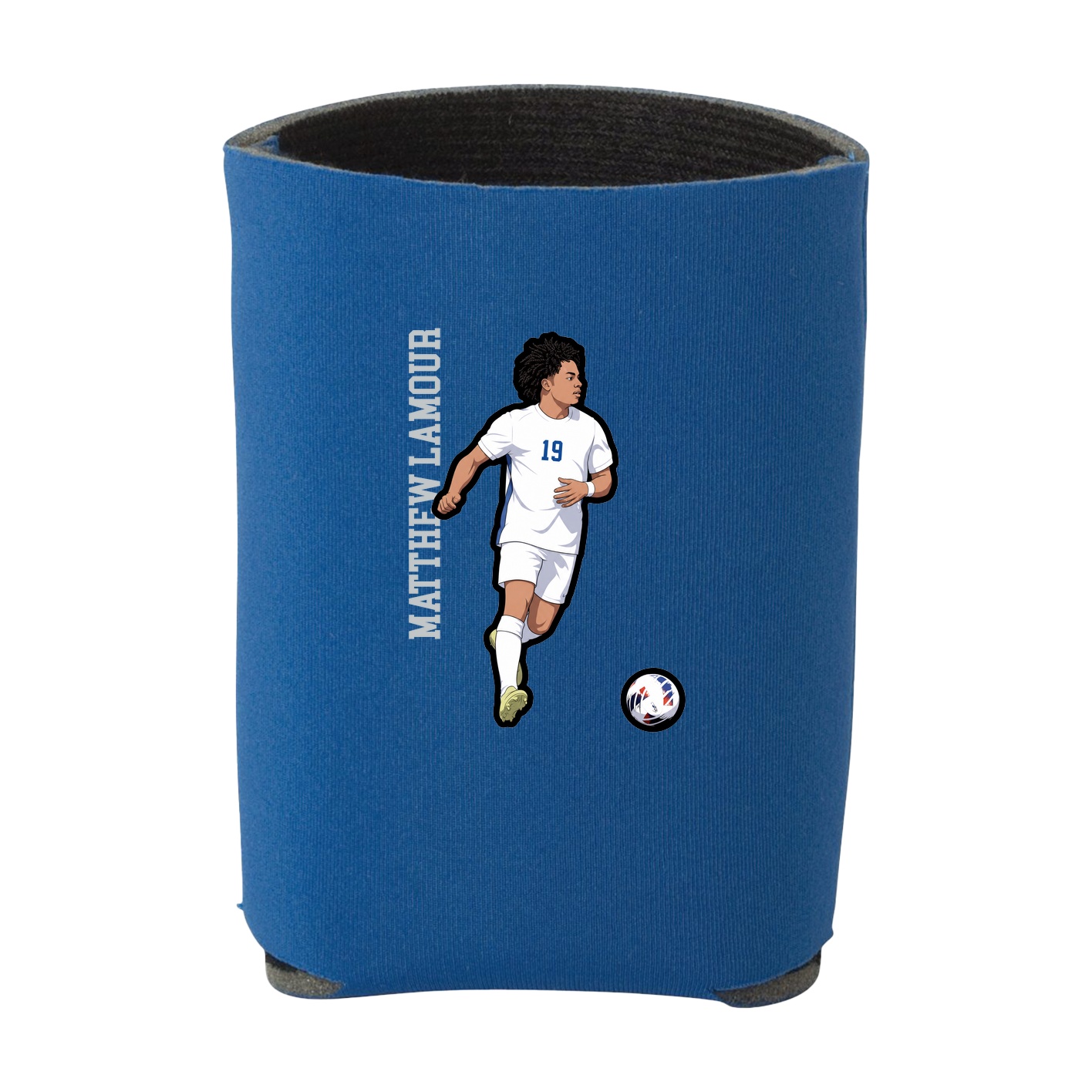 Can Holder — Name Vertical in Royal