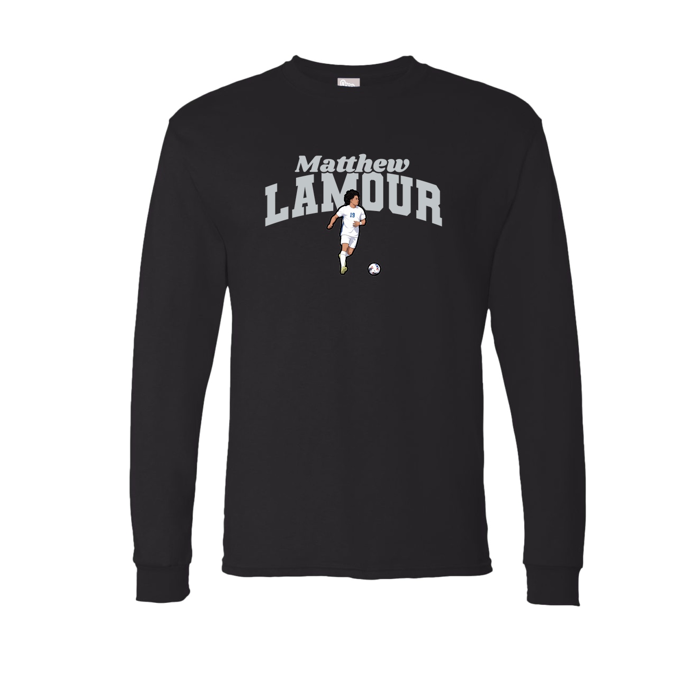 Long Sleeve Tee — Signature Arch in Black