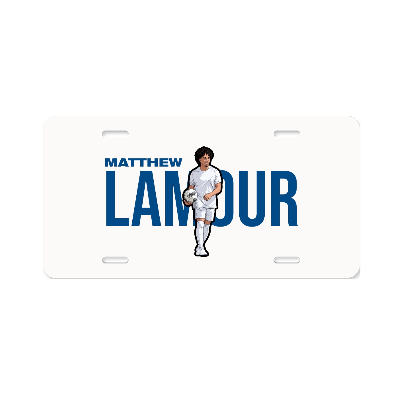 License Plate — Player Name in Classic